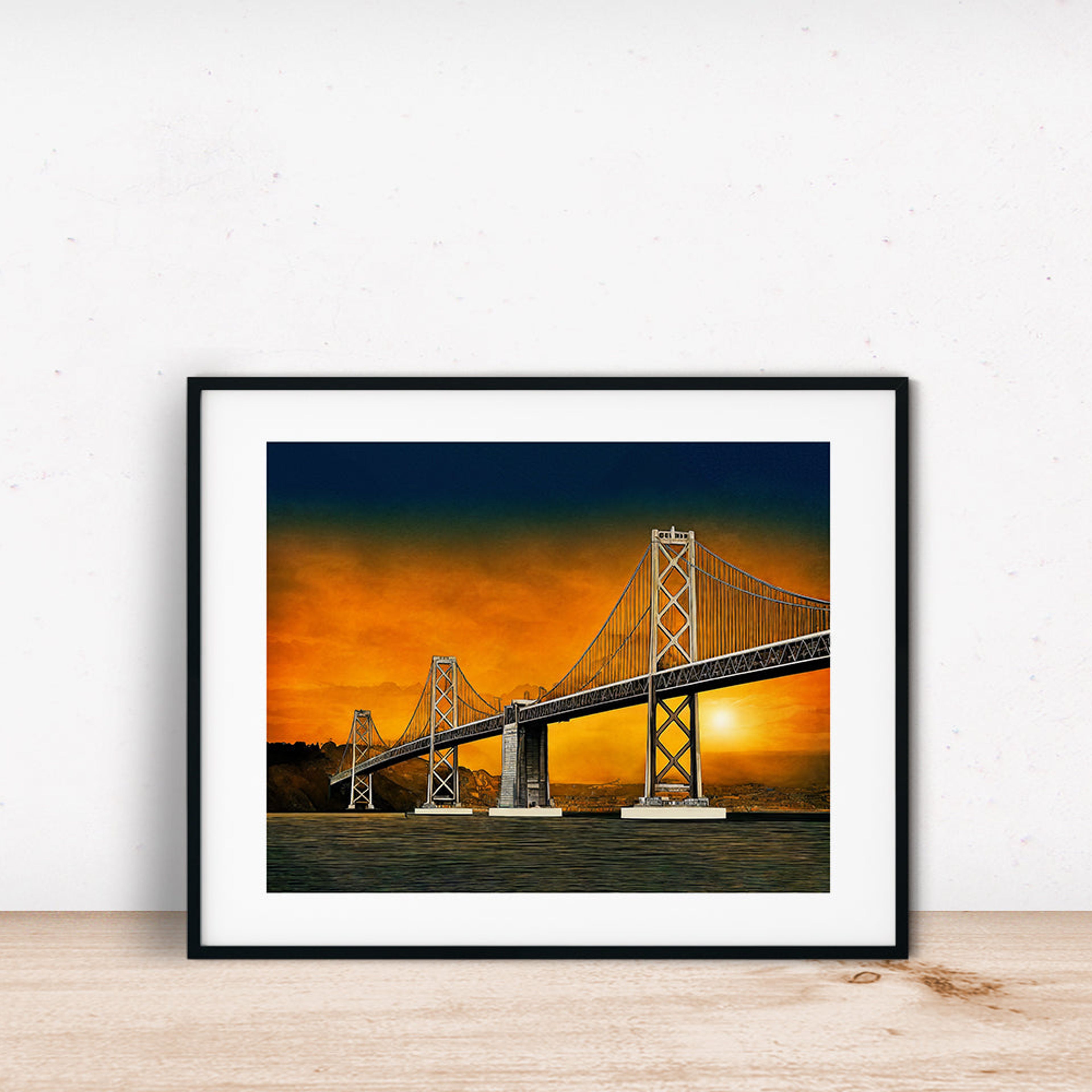San Francisco Golden Gate Bridge At Sunset Poster