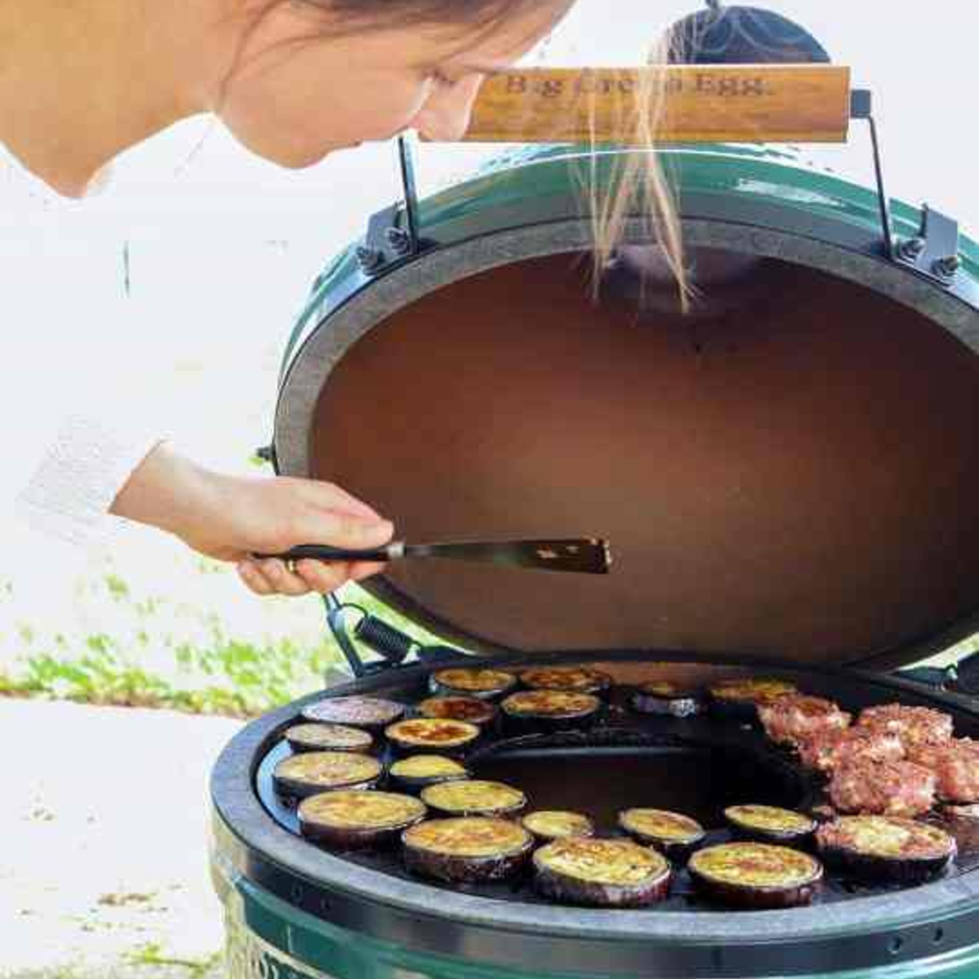 Flat Top Griddle Grill For Green Egg