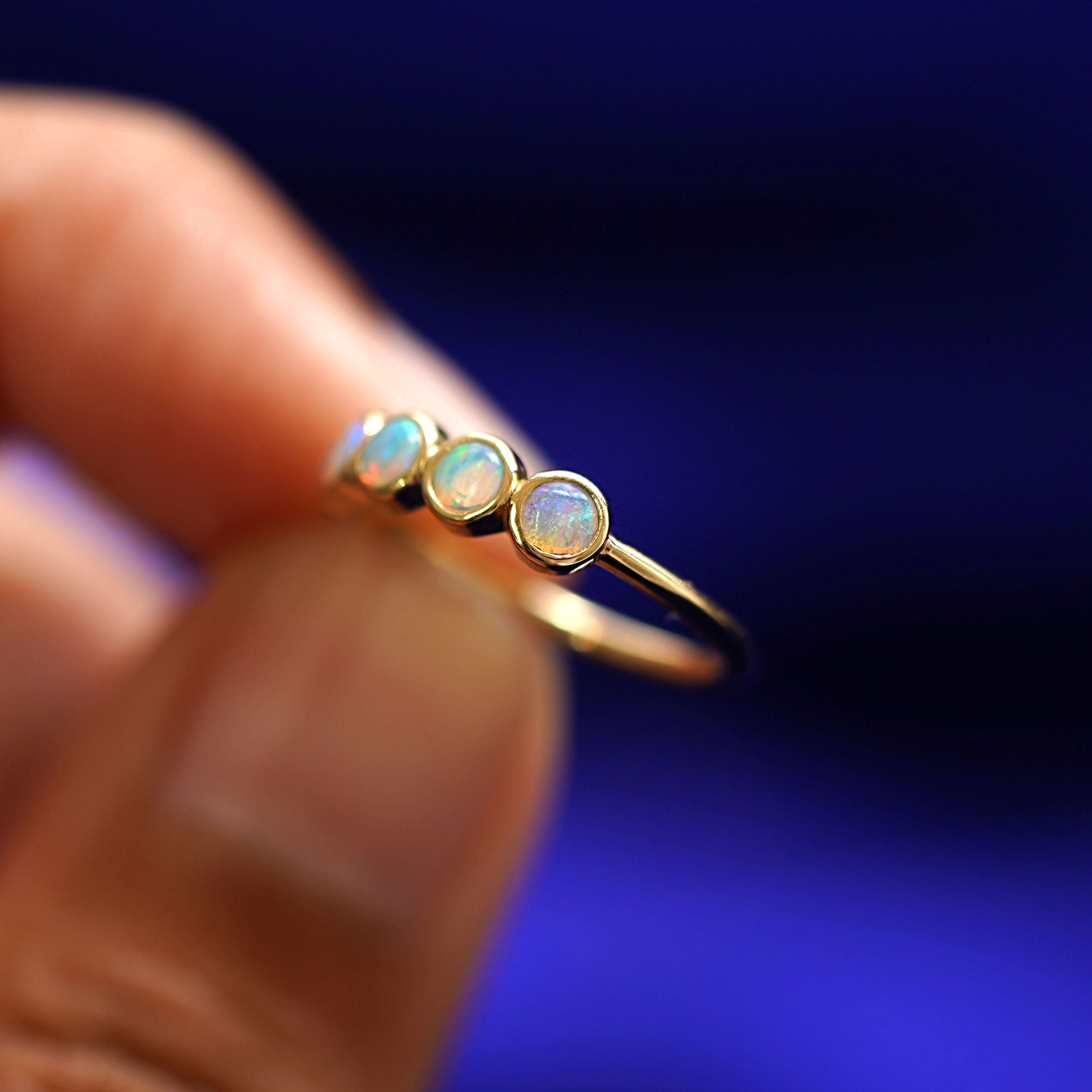 5 Gemstones Ring