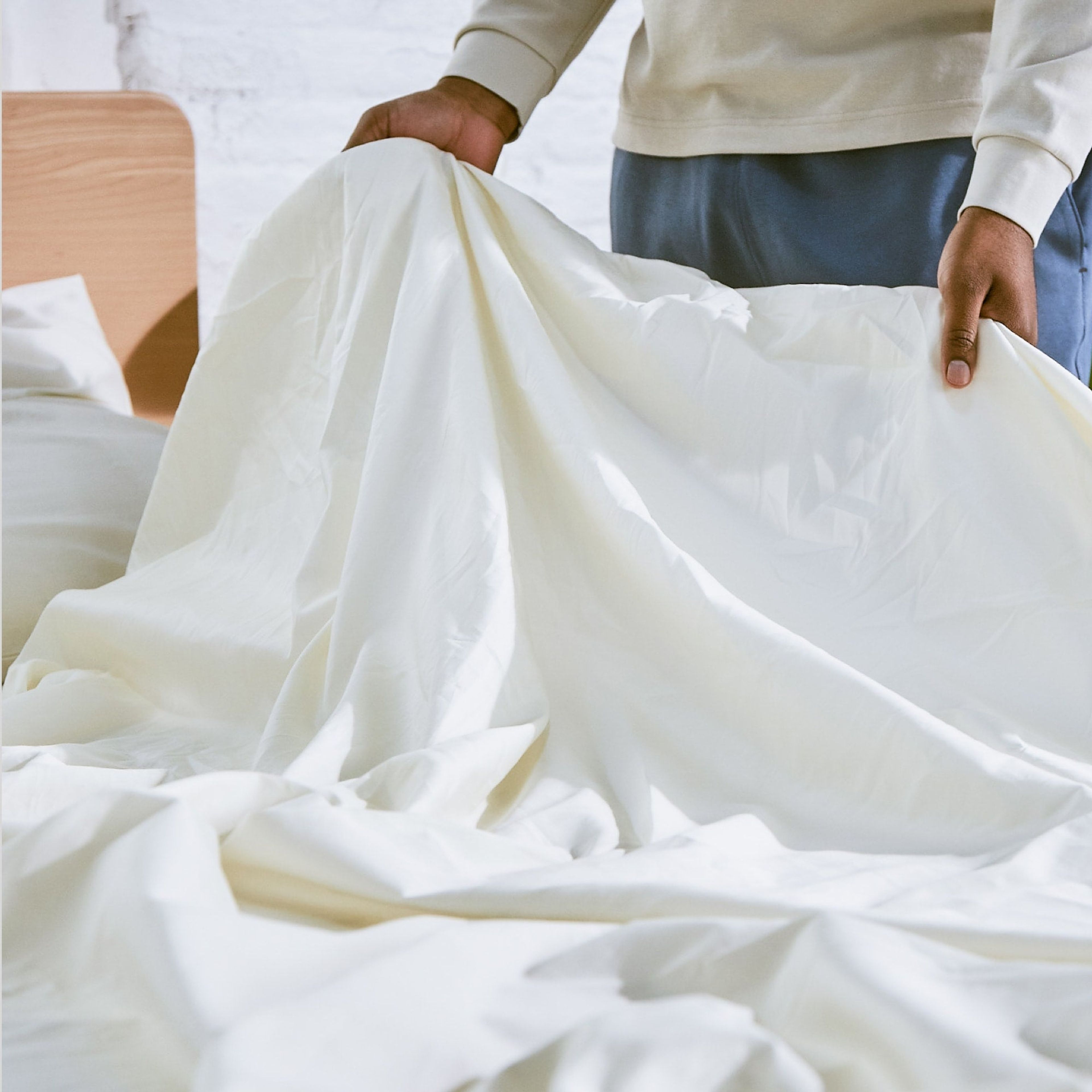 Sateen Organic Cotton Sheets 300TC