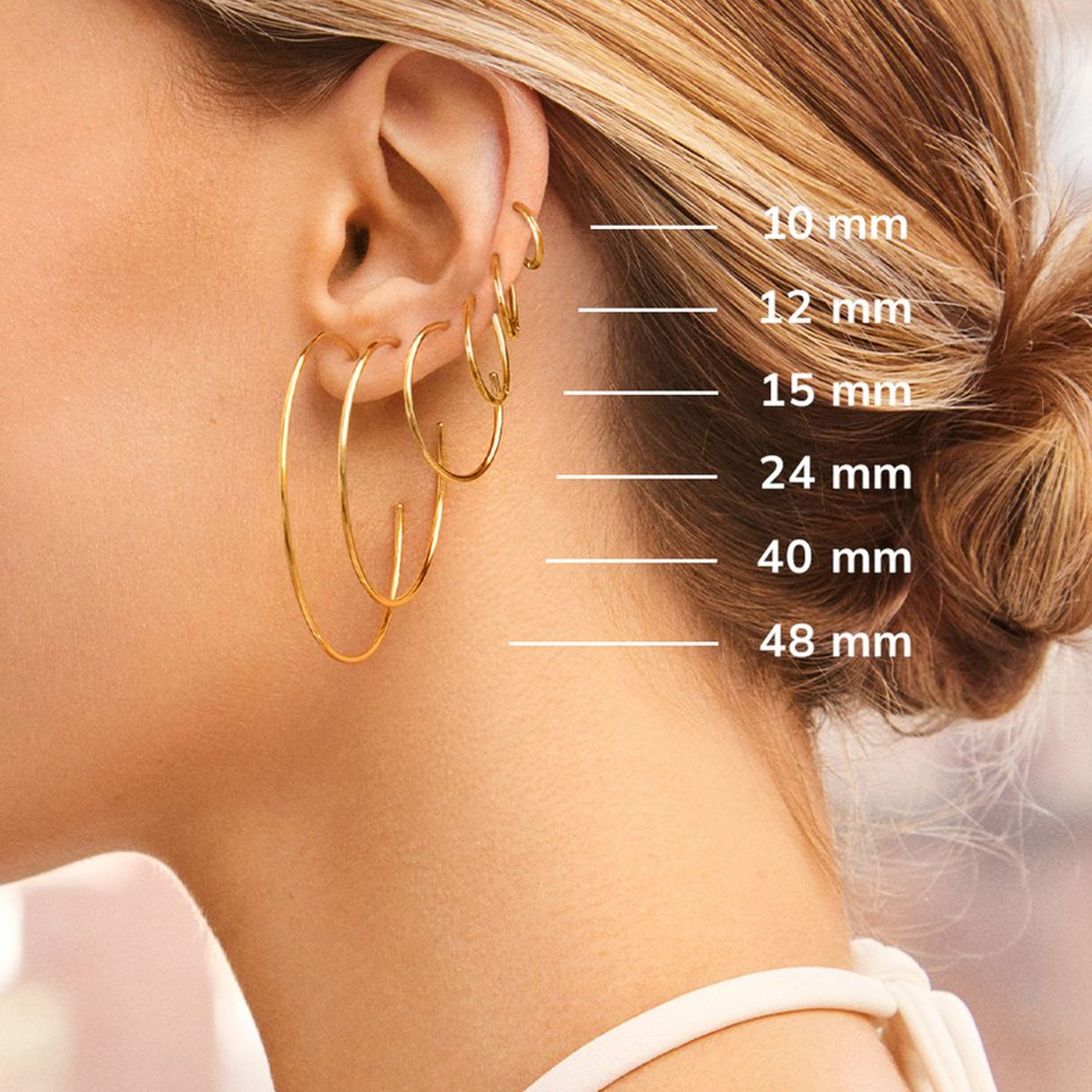 Verbena 18K Gold Earrings - 10MM