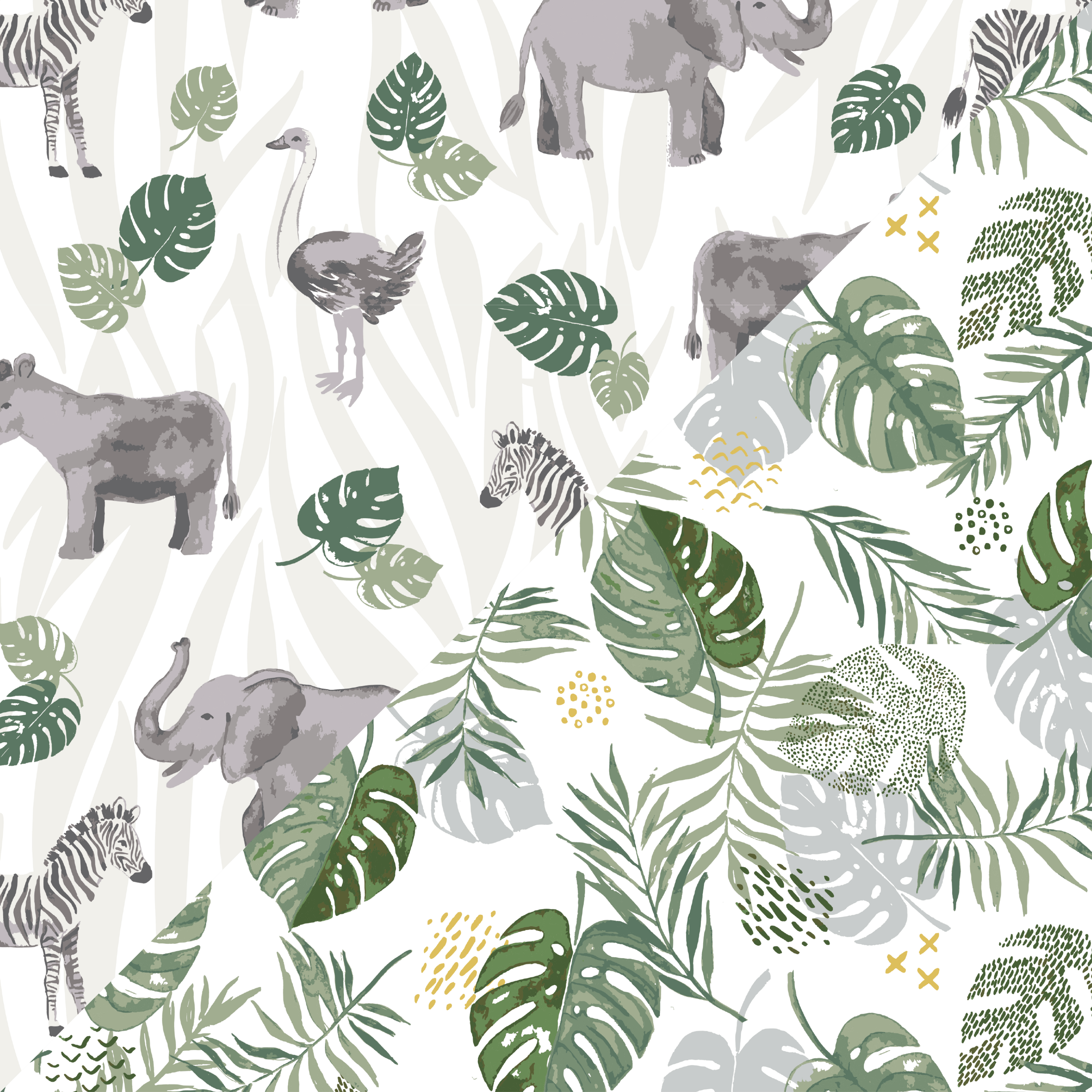 Jungle + Rainforest Classic Muslin Super Snuggle Blanket