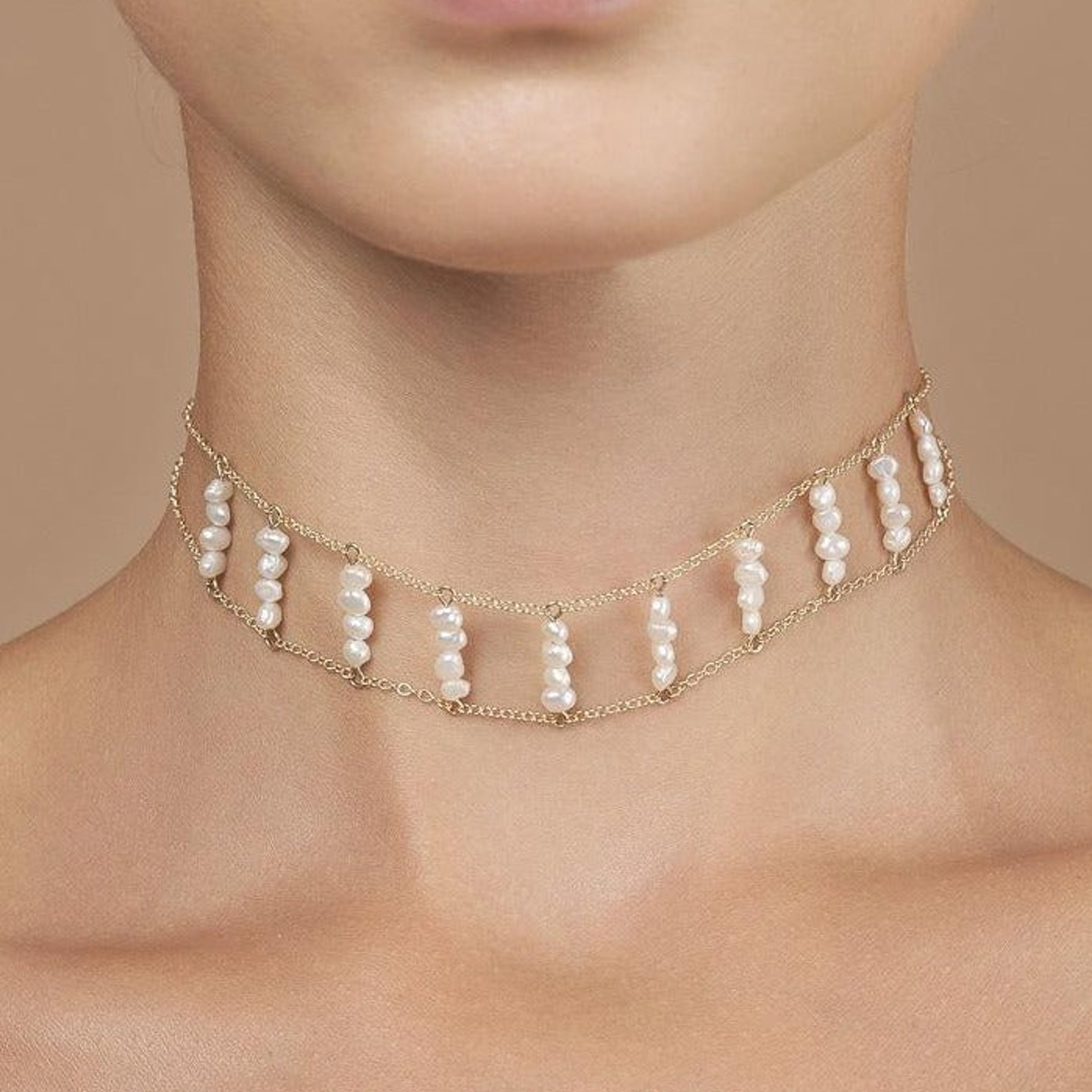 Ladders to Bliss Pearl Choker