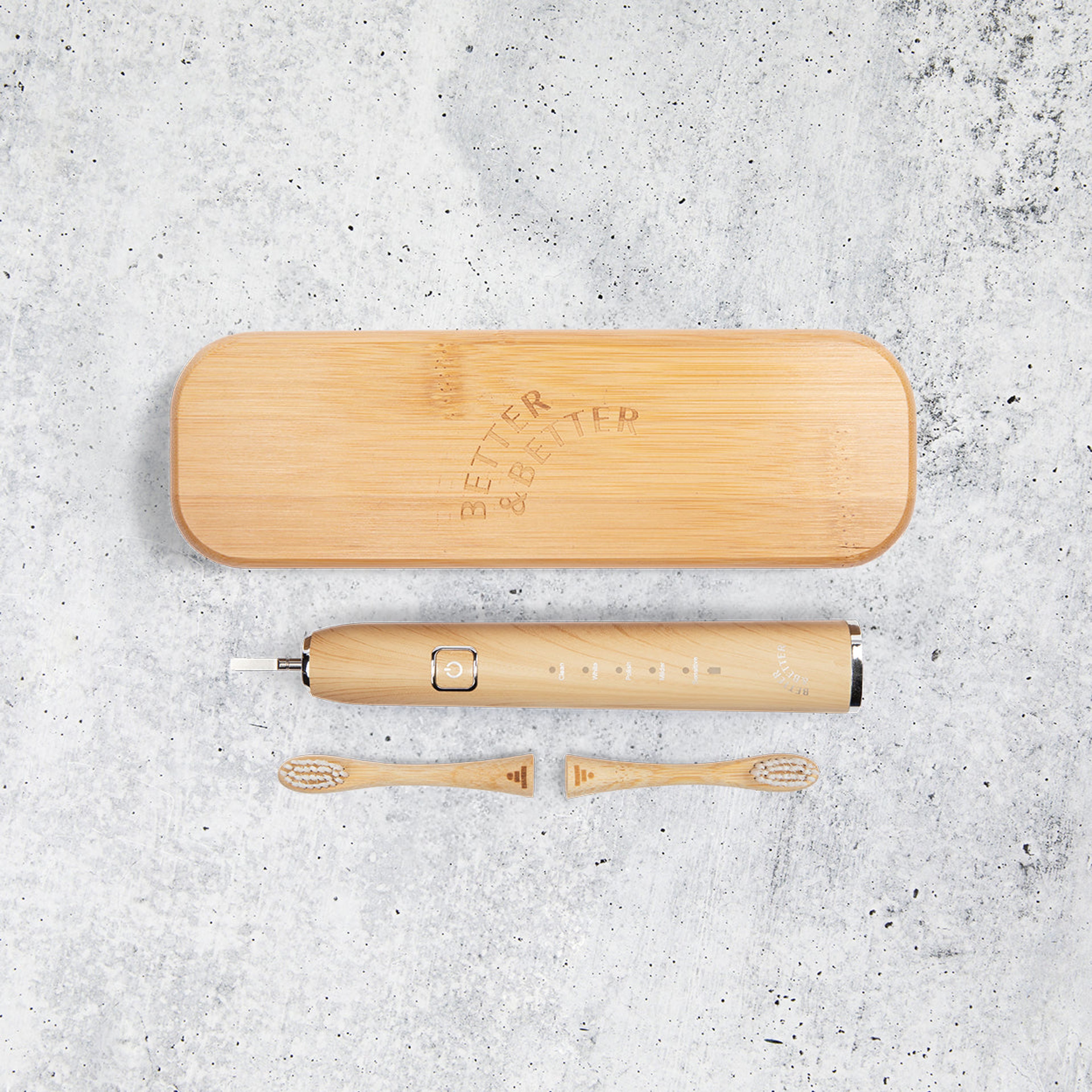 Bamboo Sonic Toothbrush with Travel Case