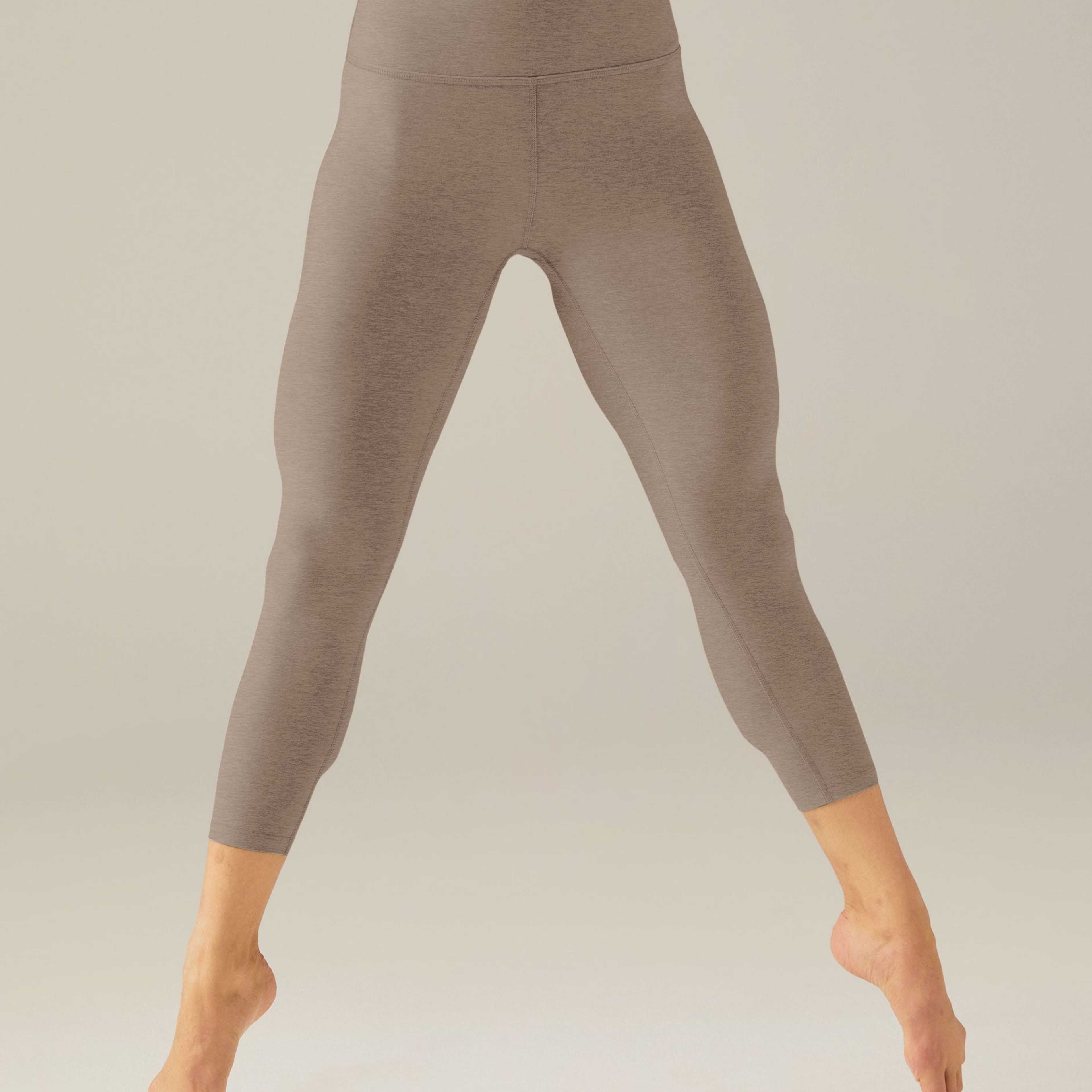 Beyond Yoga Spacedye Capri Legging in Heather Black XS