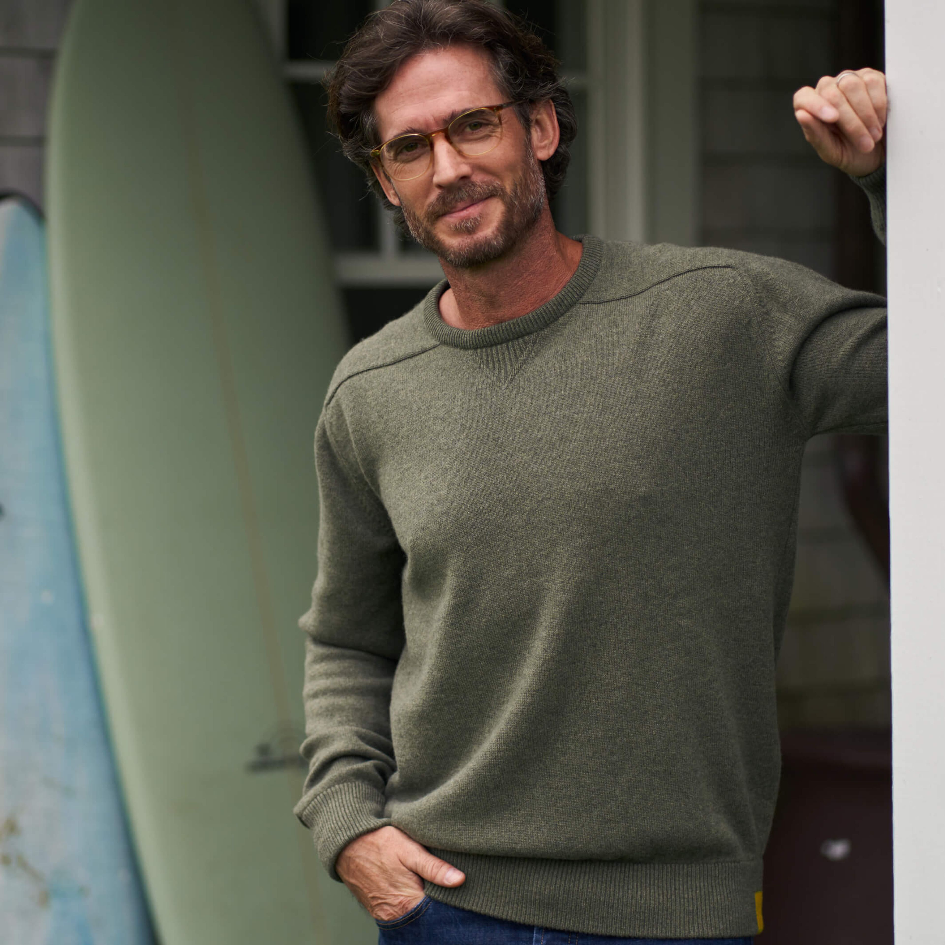 The Loden 4-Ply Cashmere Sport Crewneck Sweater