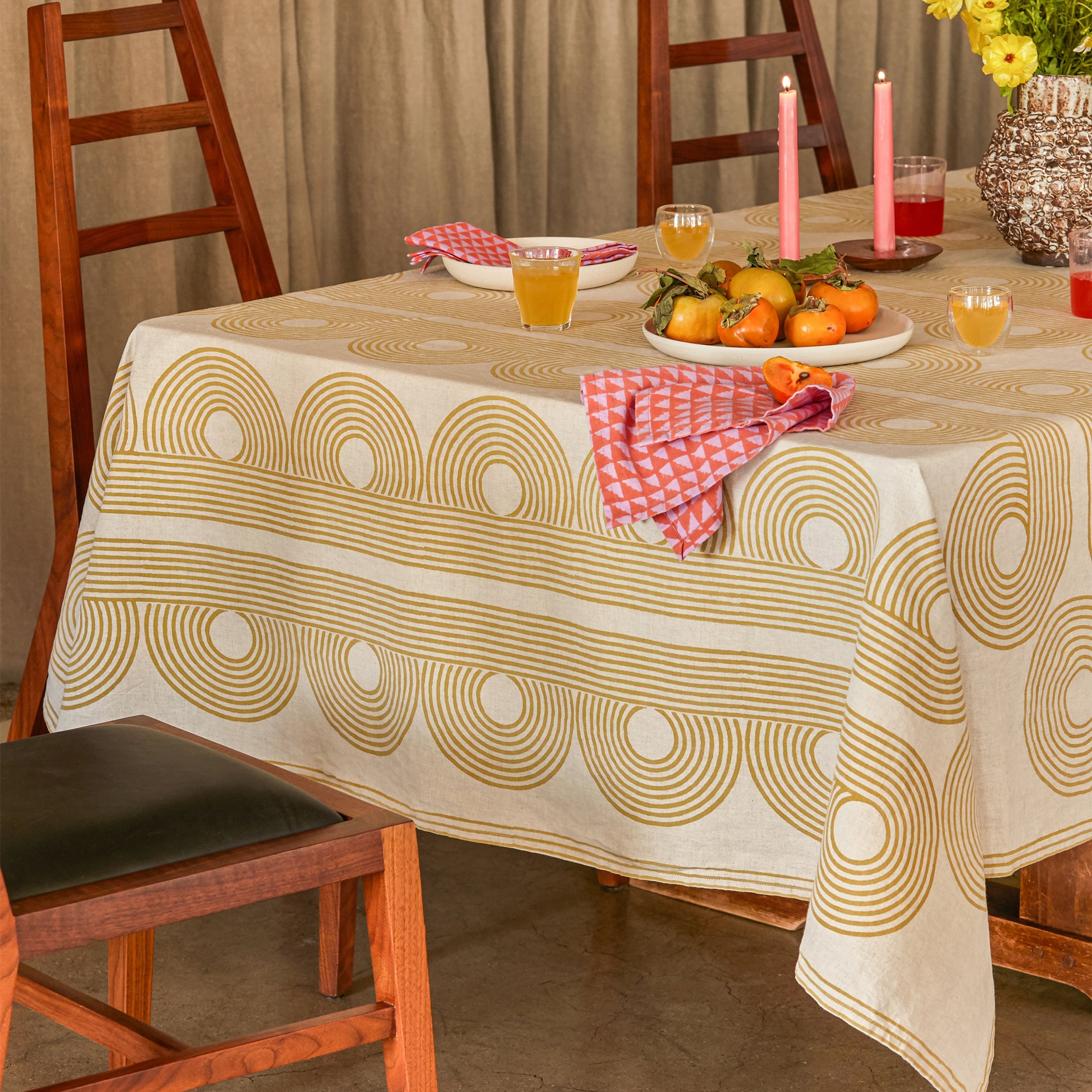 Poiret Tablecloth | Ochre