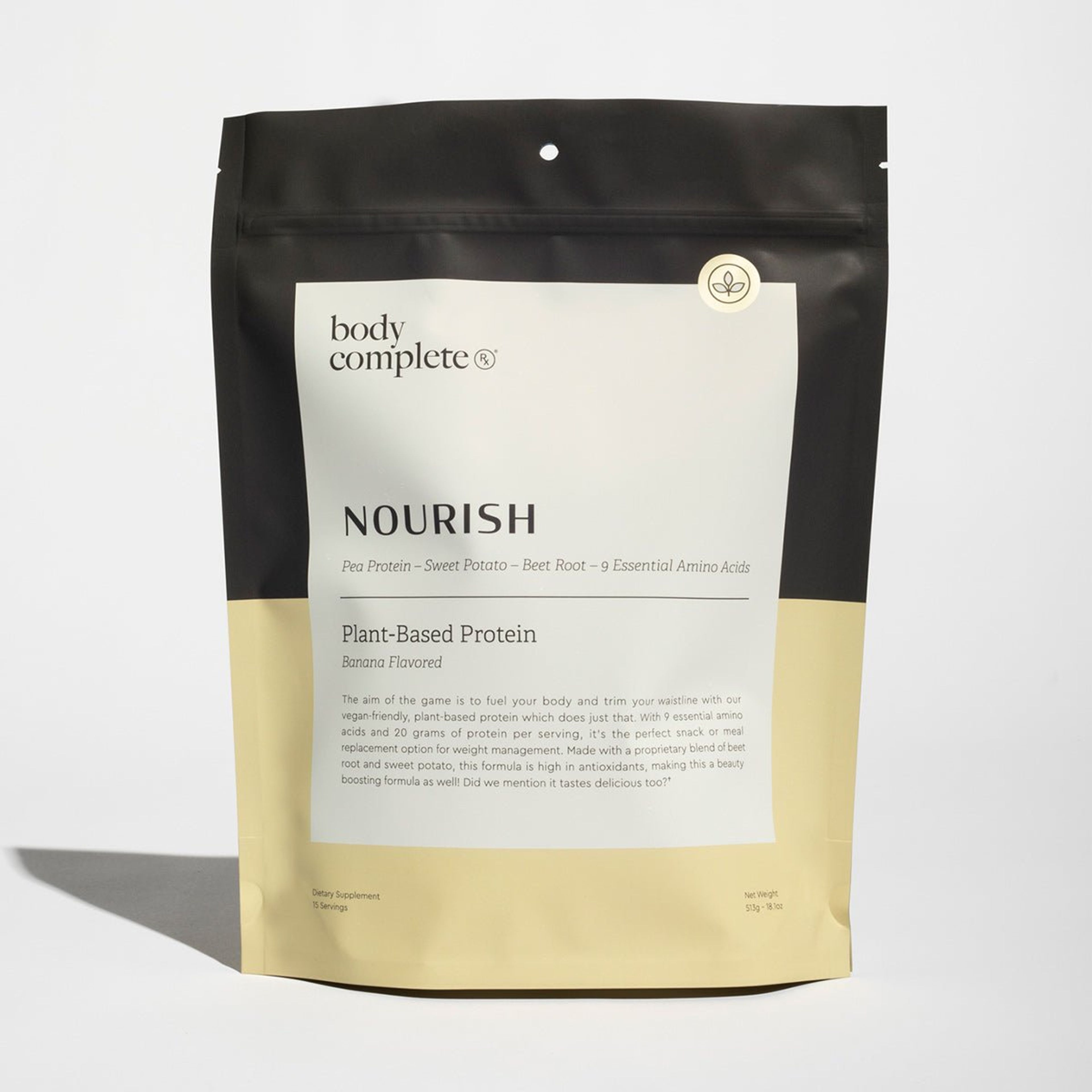 Nourish 15-Serving Plant-Based Protein Powder
