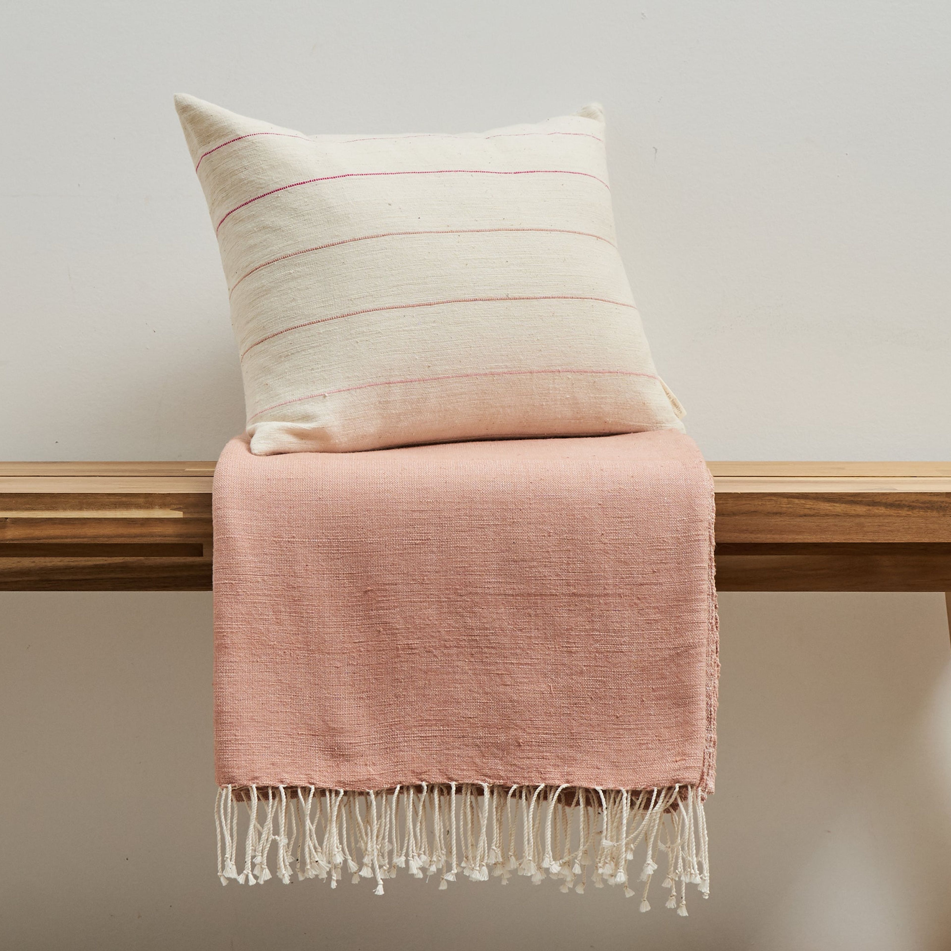 Pillow + Throw Combo - Dusty Rose