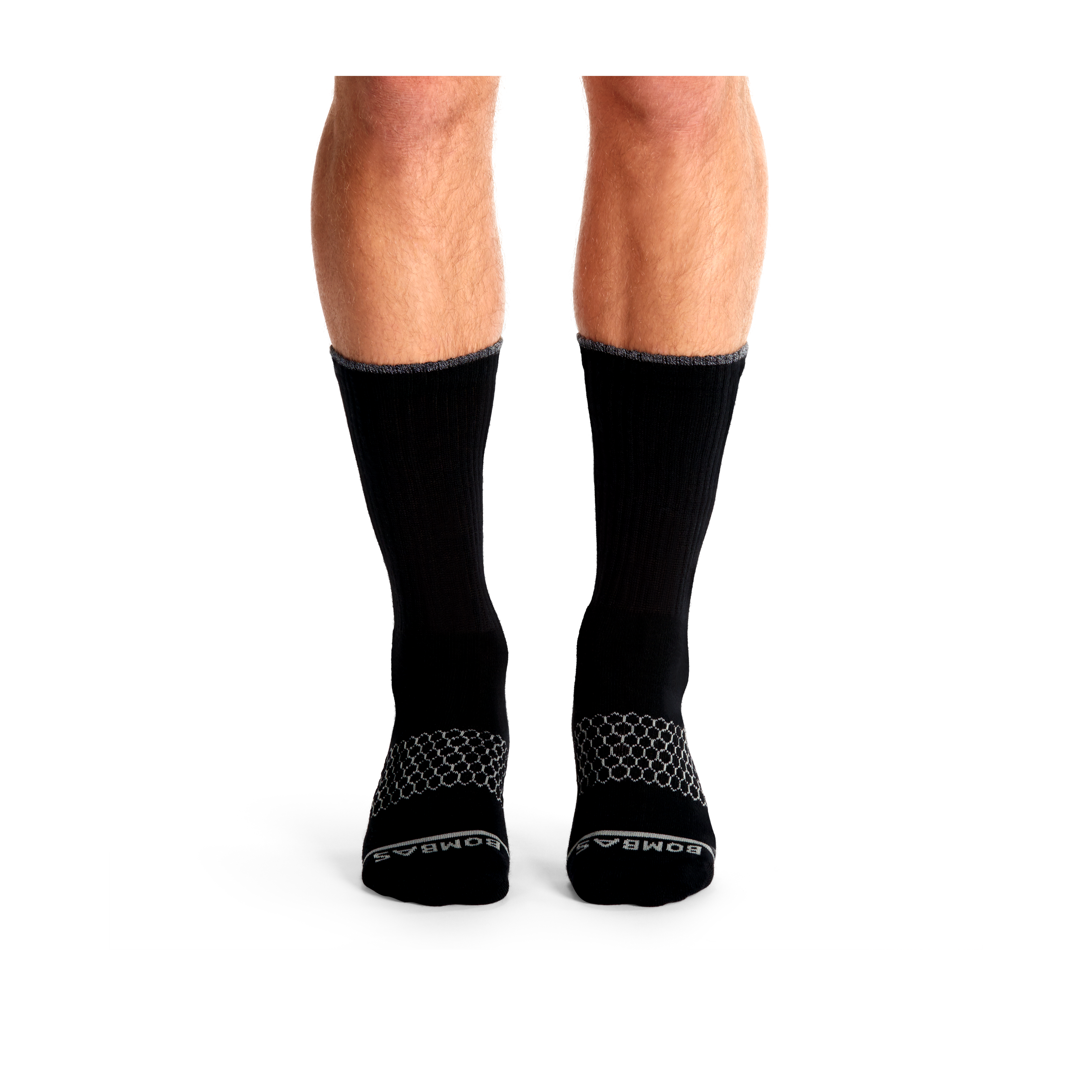Men's Merino Wool Blend Calf Sock 4-Pack