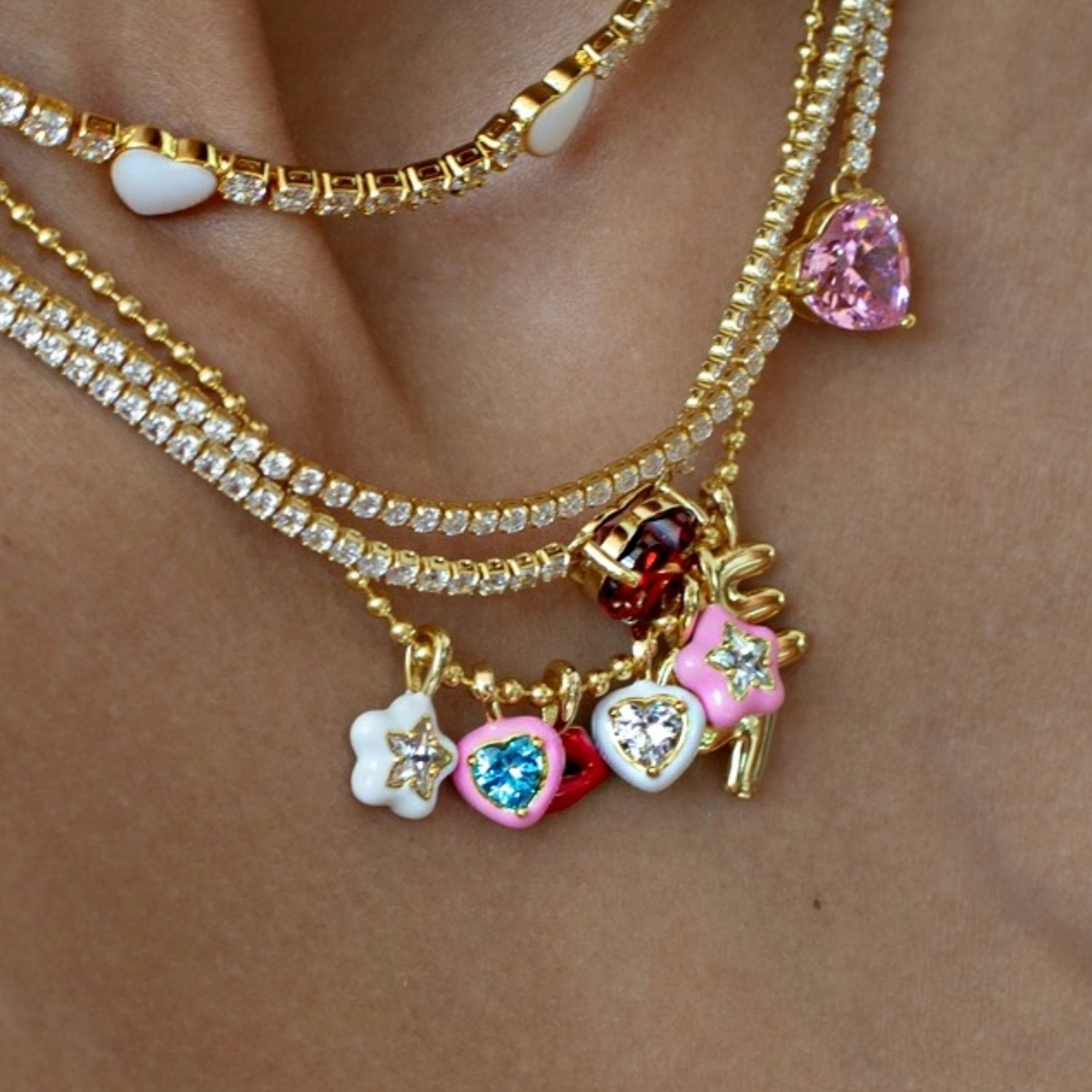 Build Your Puffy Lucky Charm Necklace