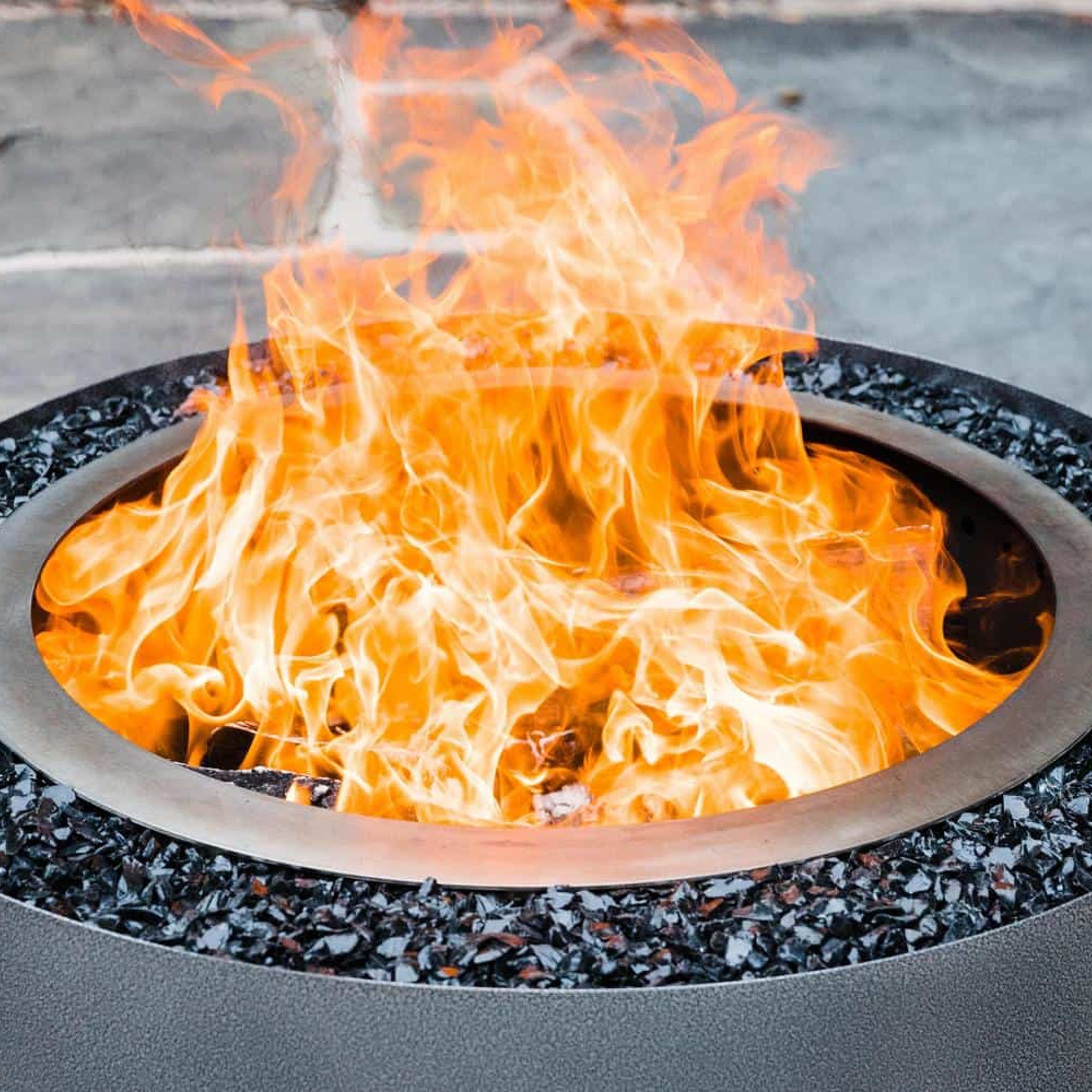 Luxeve Smokeless Fire Pit - Silver Vein