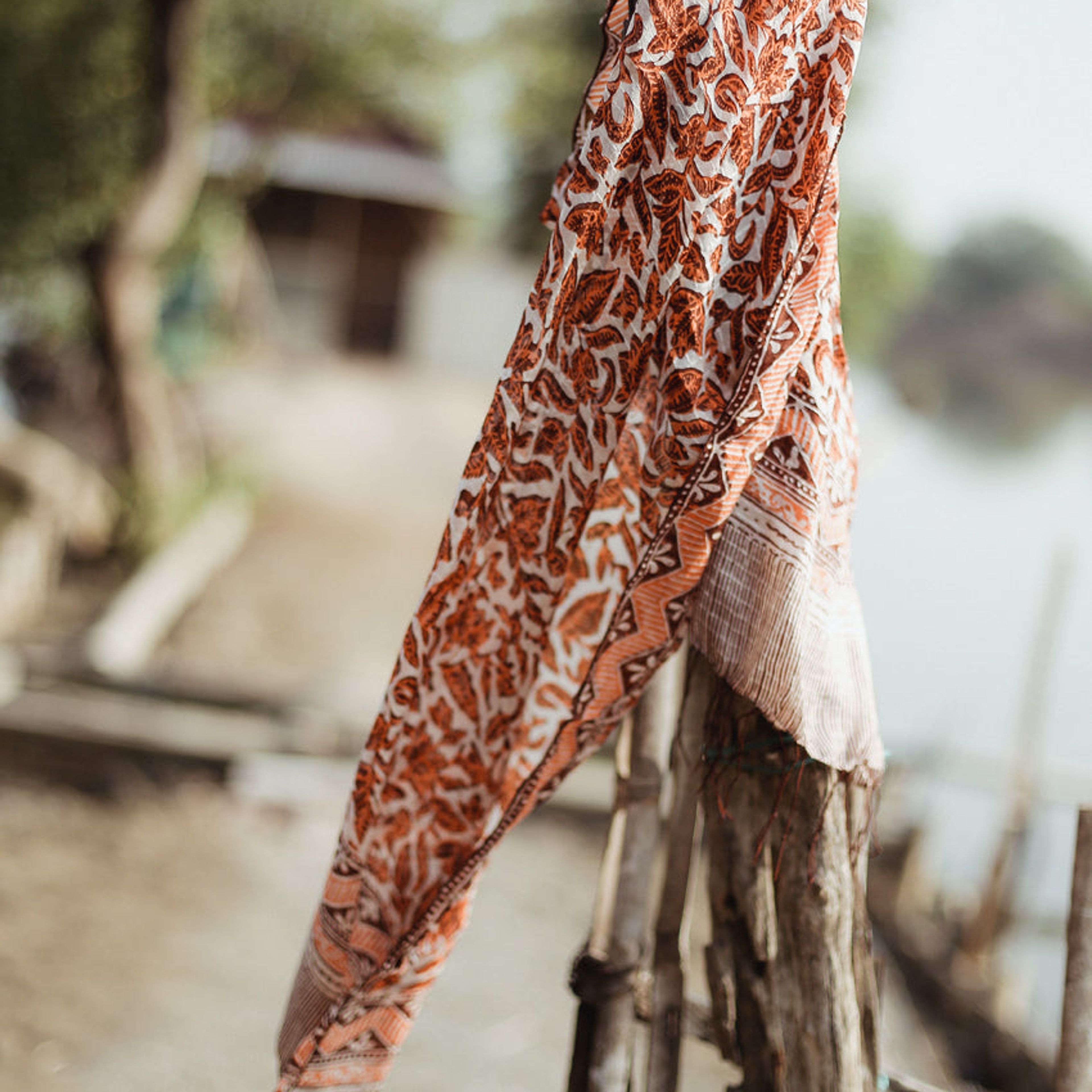Melati Silk Batik Scarf