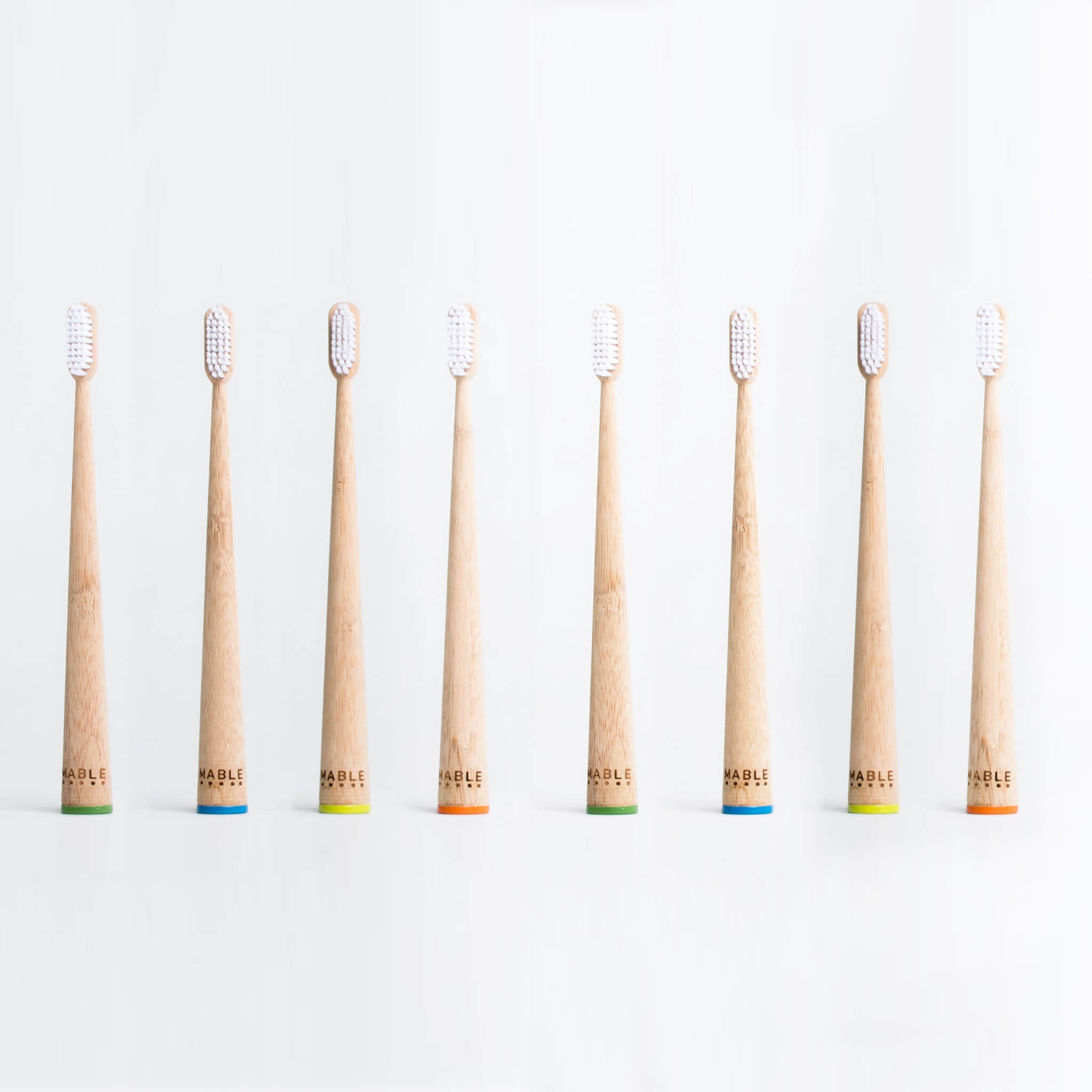 Bamboo Toothbrushes - 8 Pack