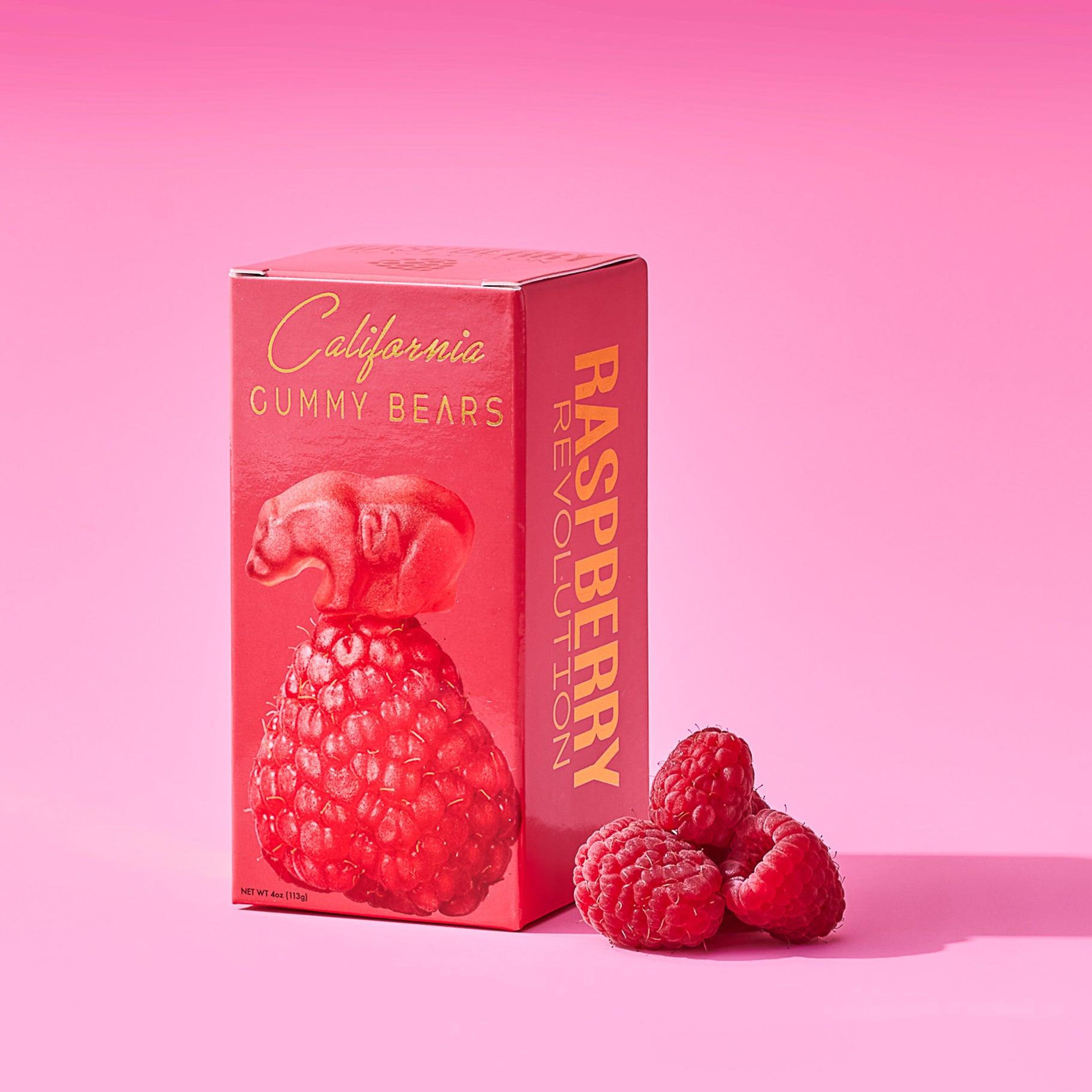 Raspberry Revolution Gummy Bears Gift Box