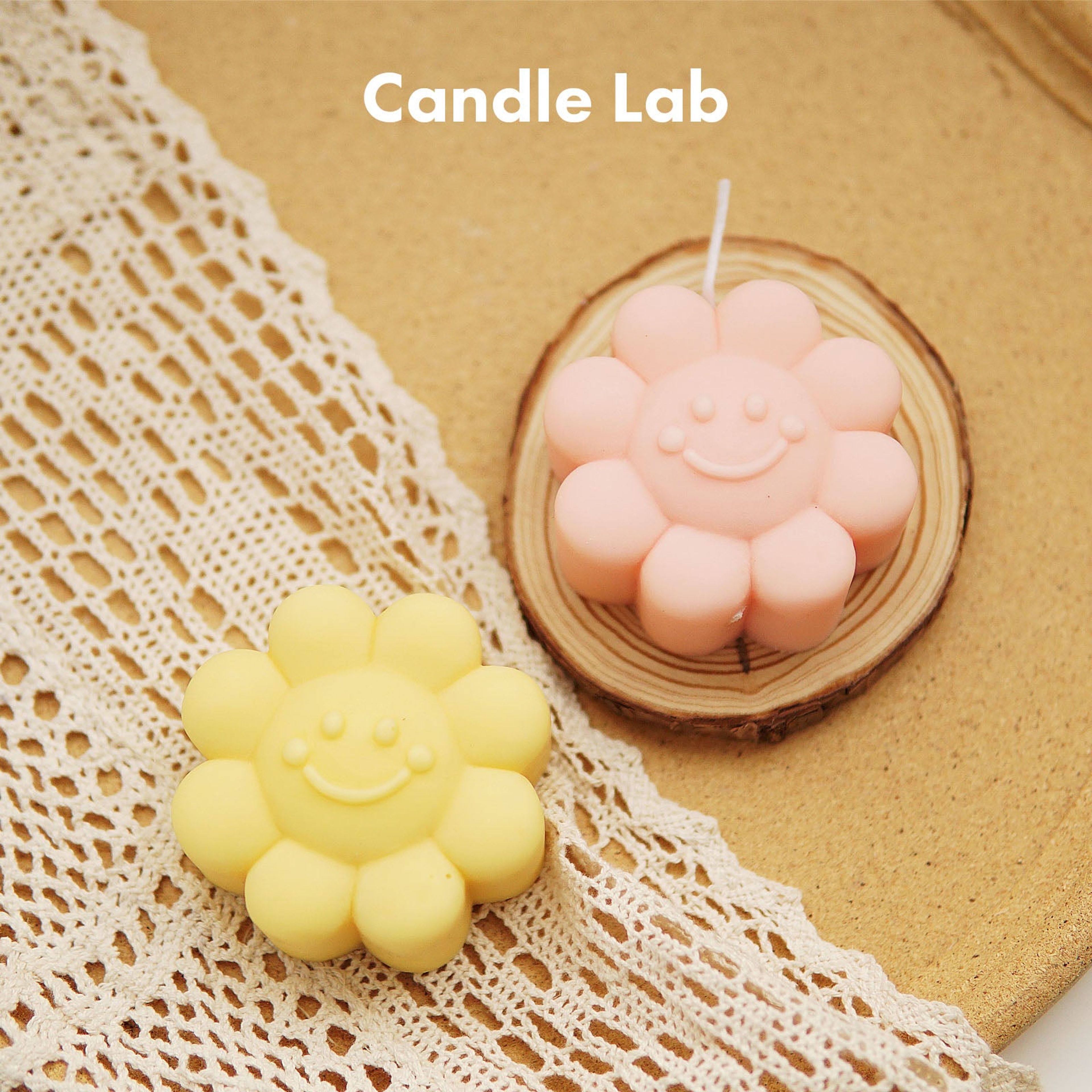 Smiley Flower Silicone Mold