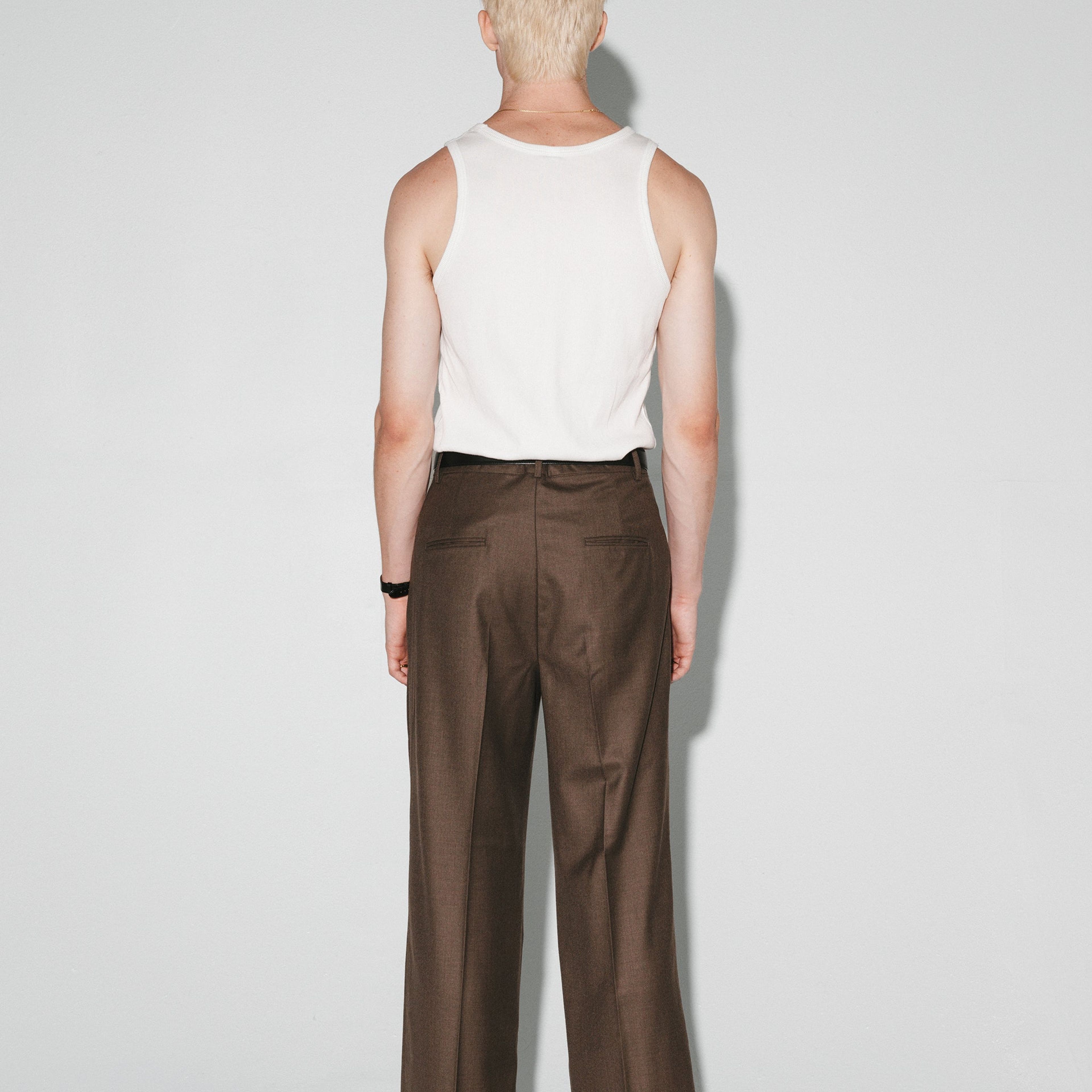 Dume Wide-Leg Ultra-Pleated Trouser  |  Taupe