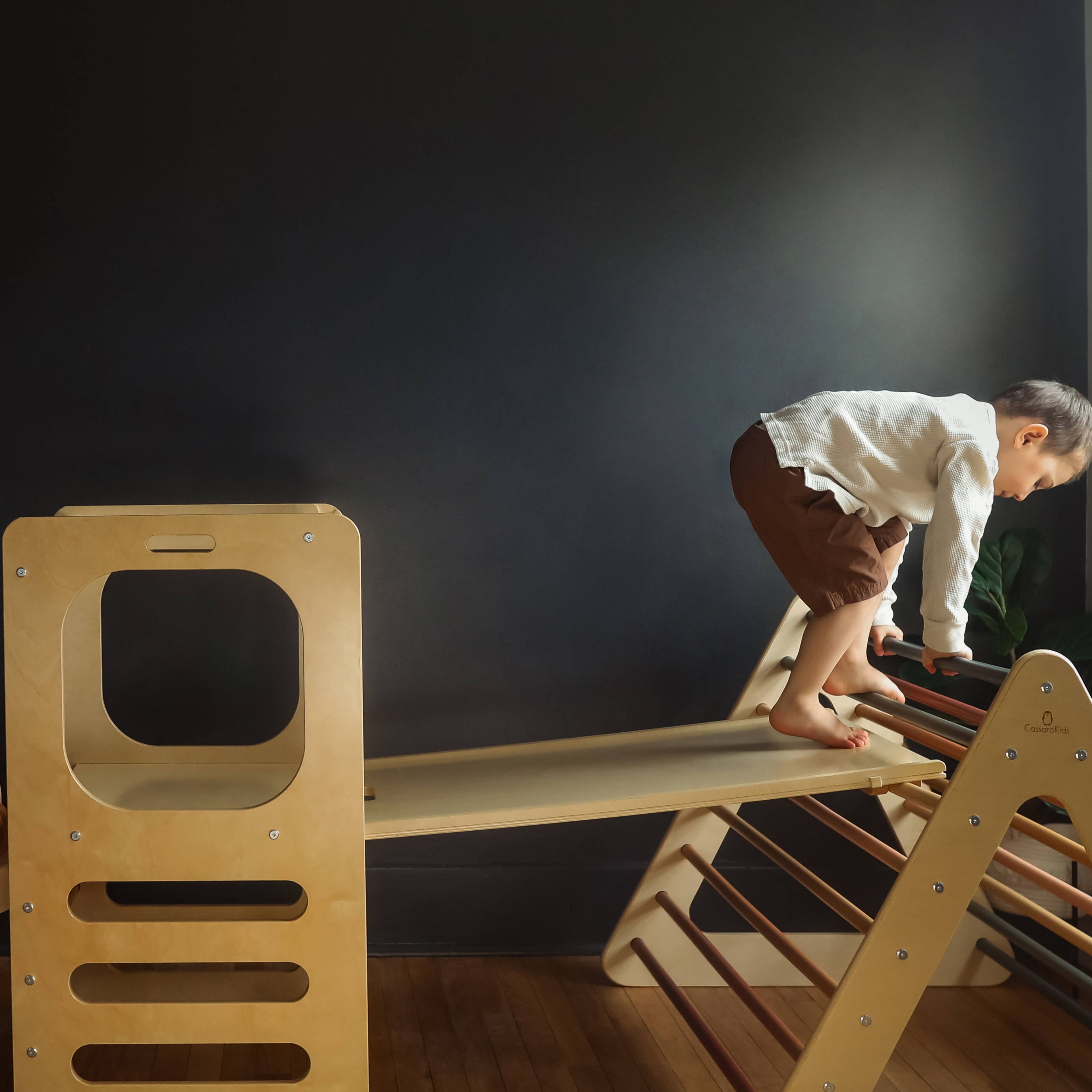 Play Tower with Climbing Triangle