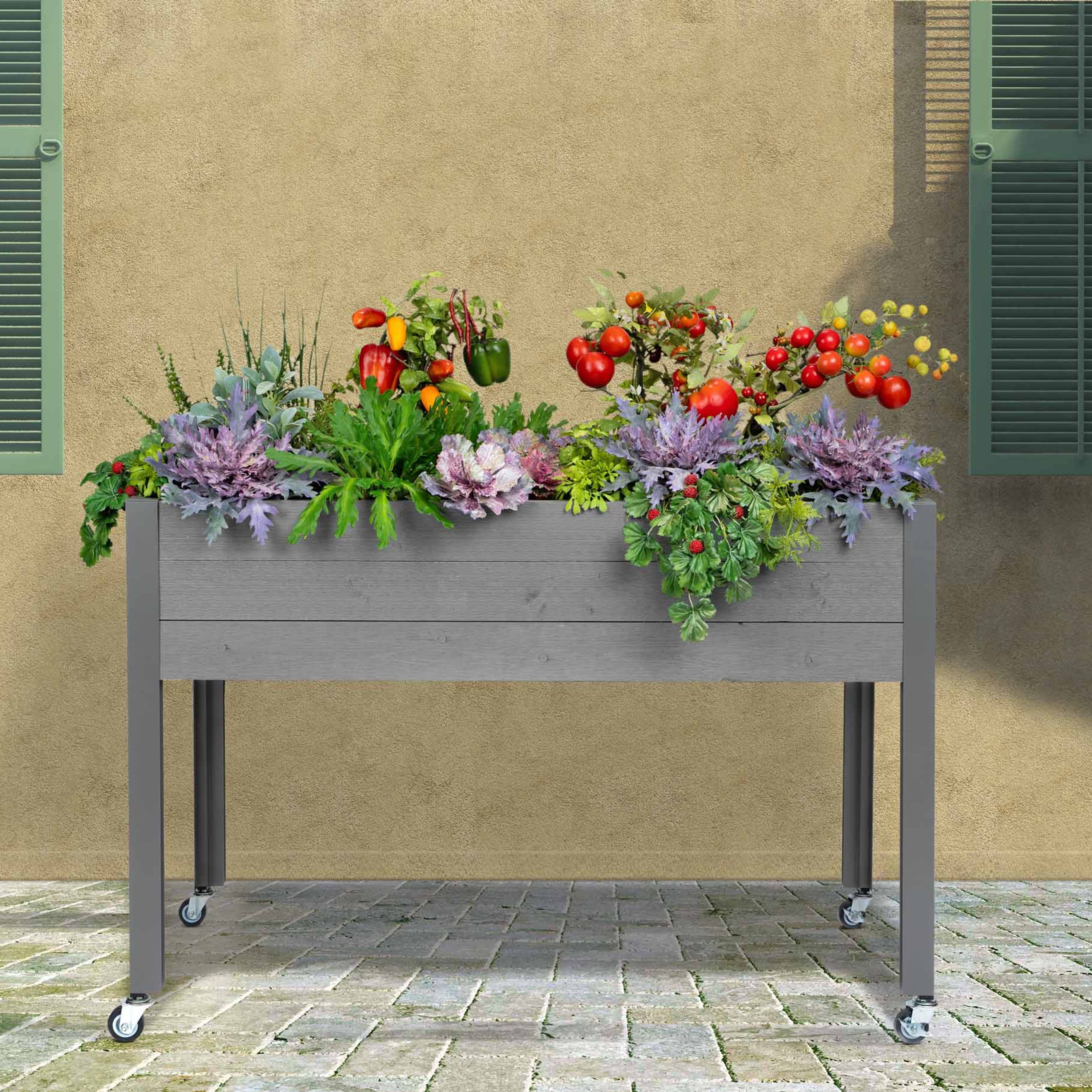Self-Watering Spruce Planter (21" x 47" x 32"H)