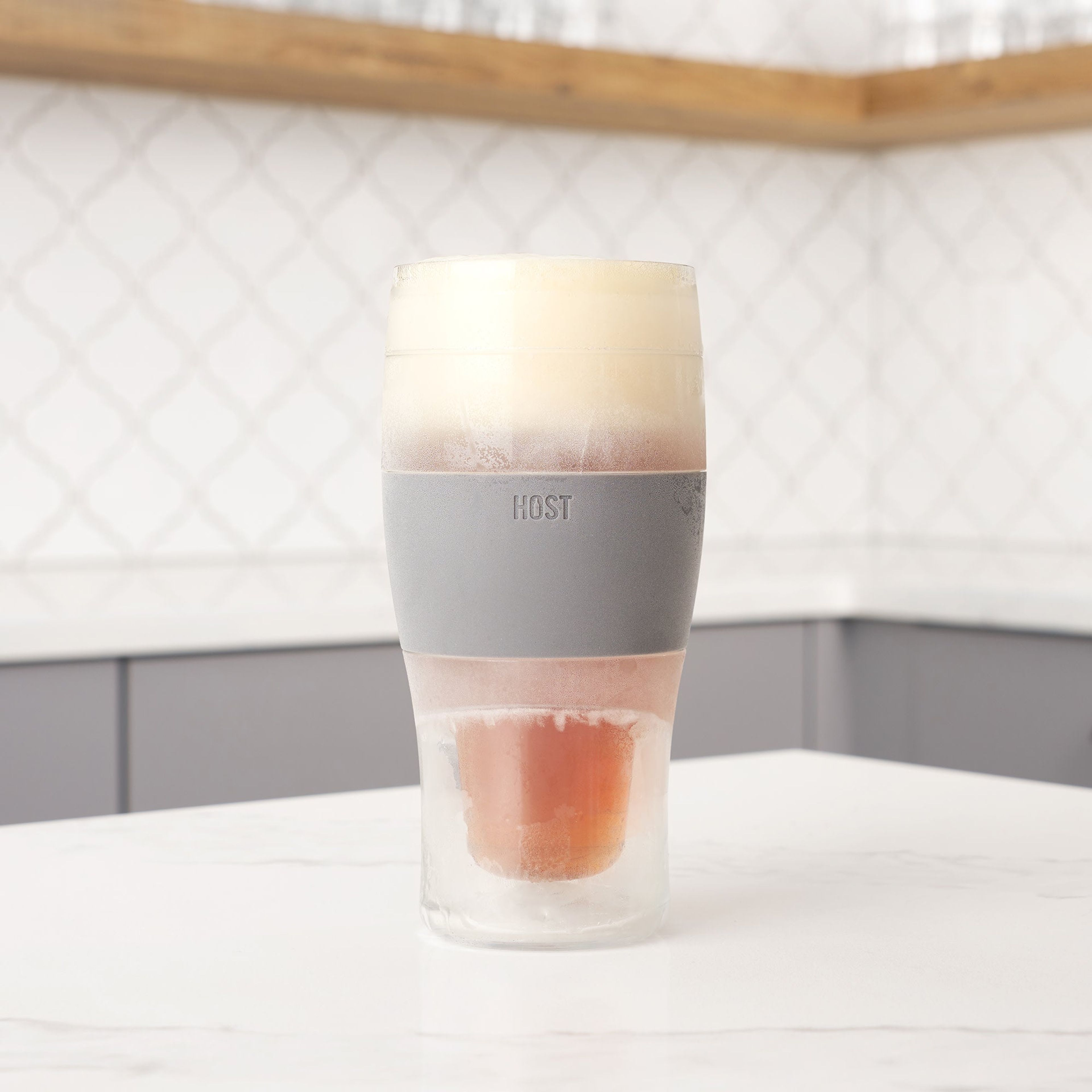 Beer FREEZE Cooling Cup in Grey
