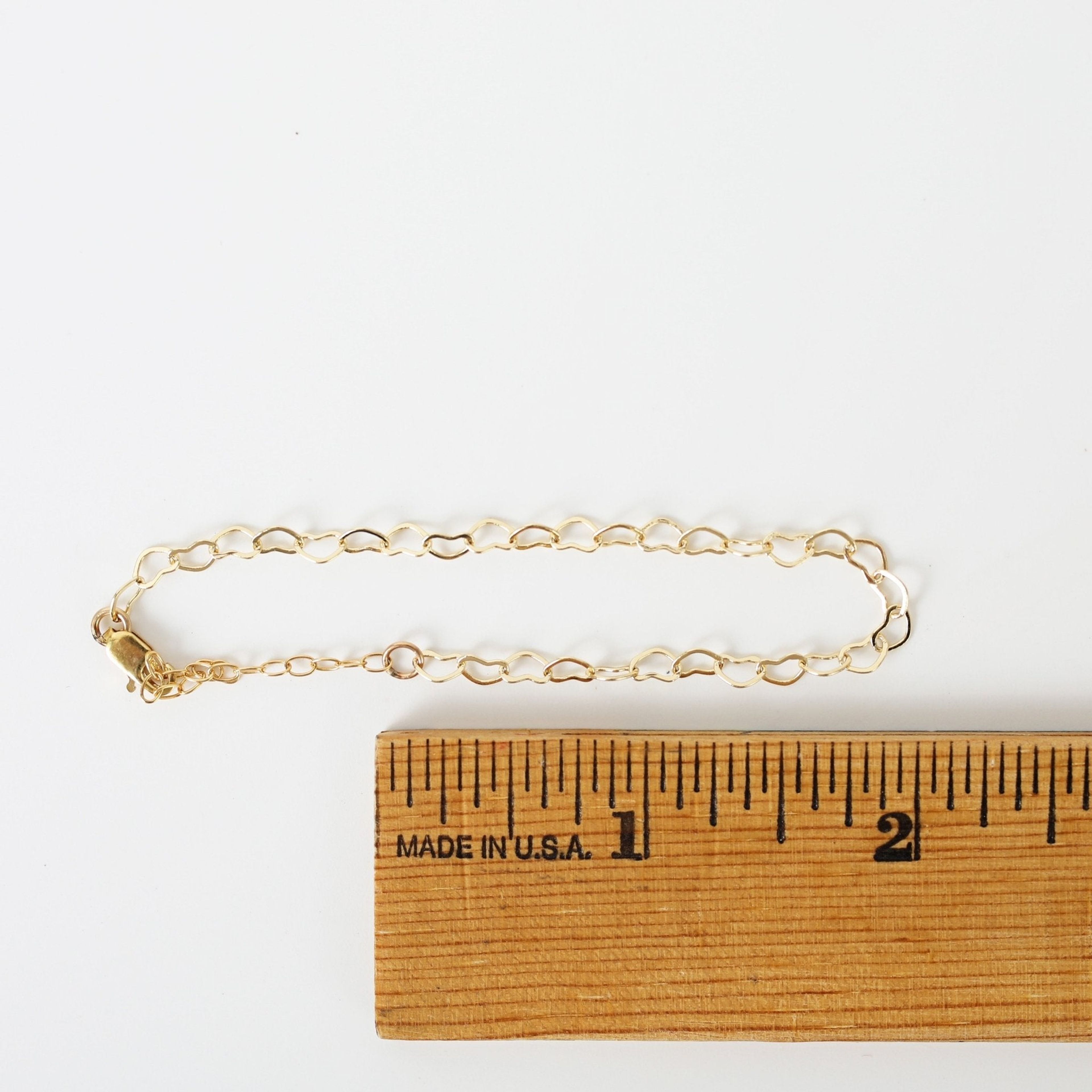 Delicate Heart Chain Bracelet