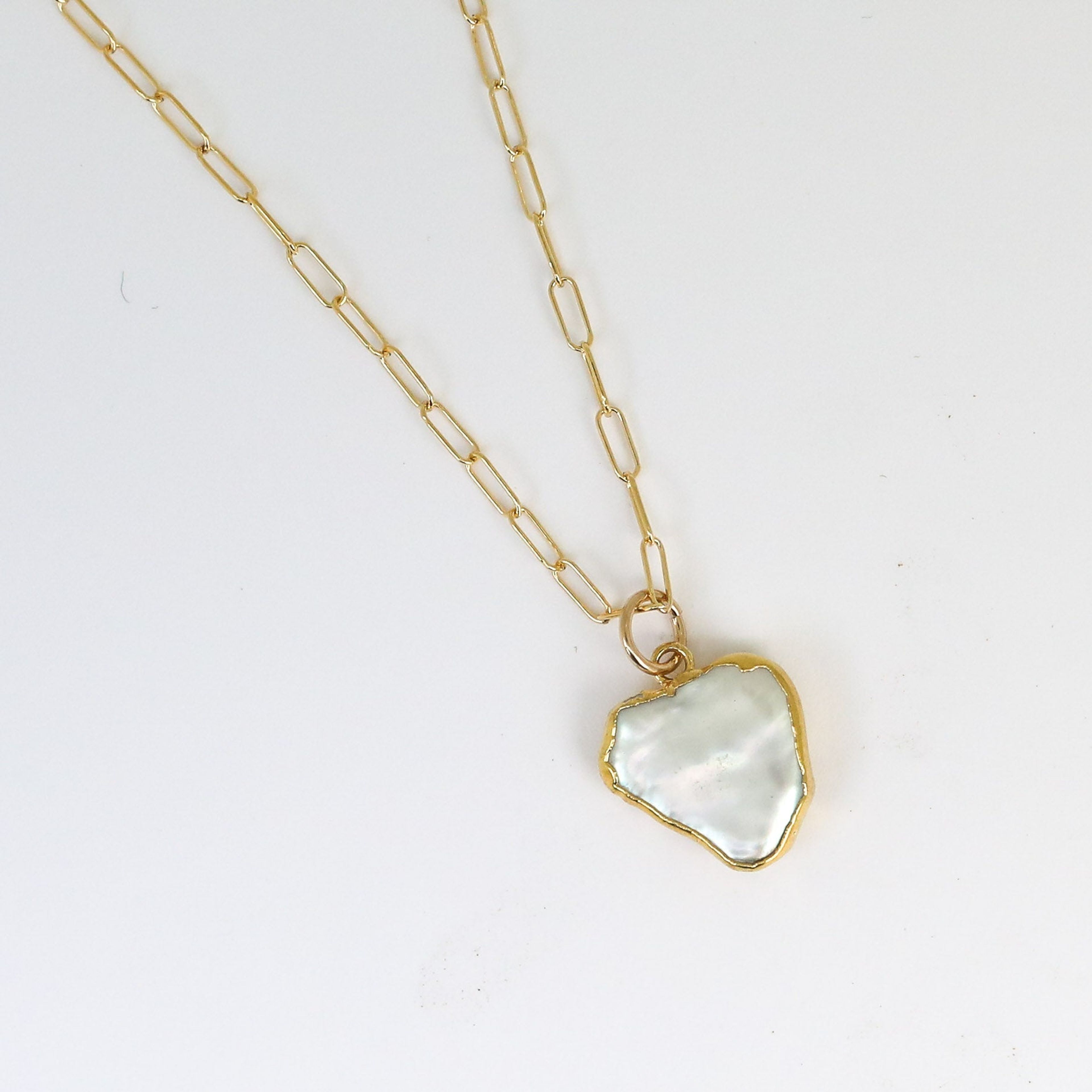 Pearl Heart Necklaces