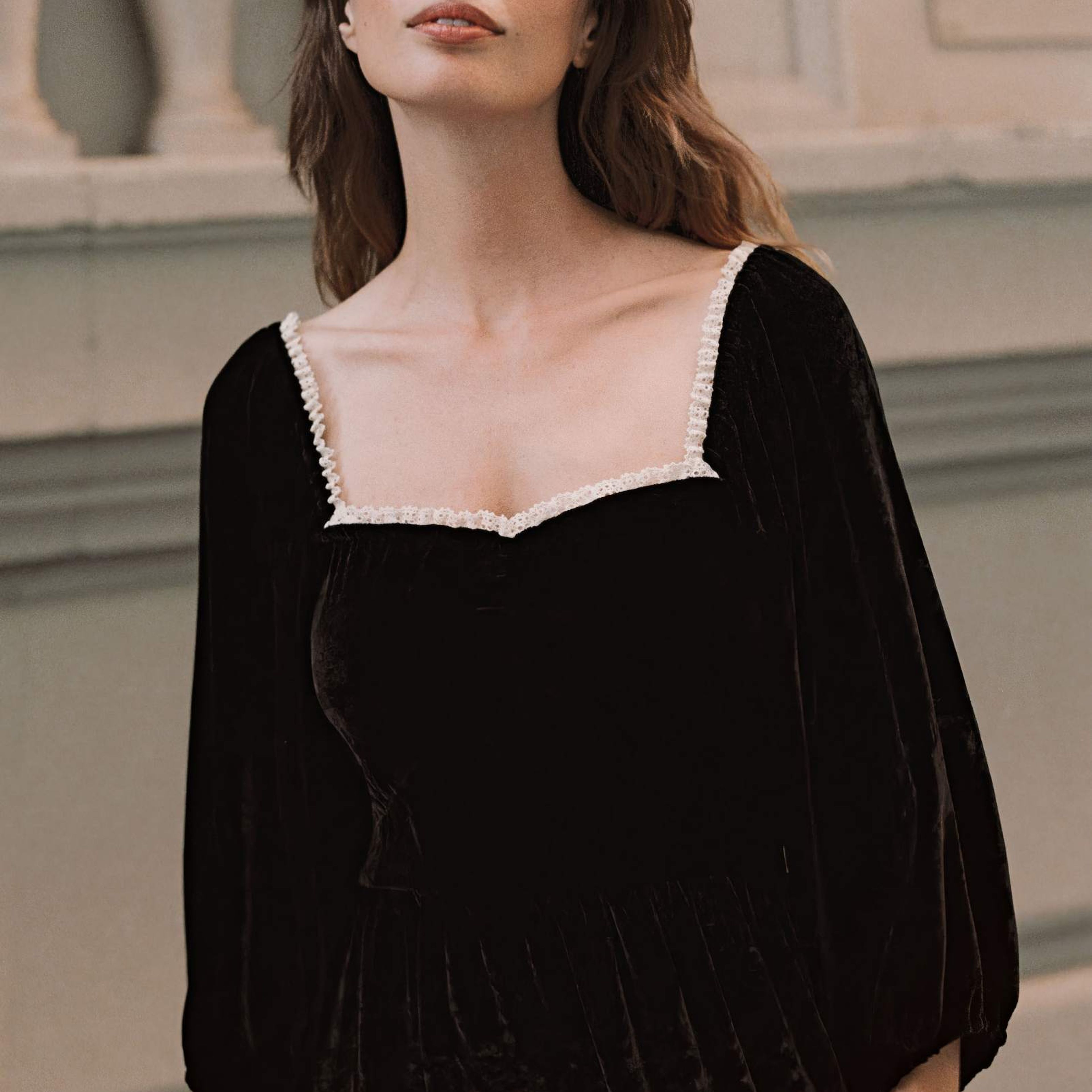The Peyton Dress | Noir Velvet