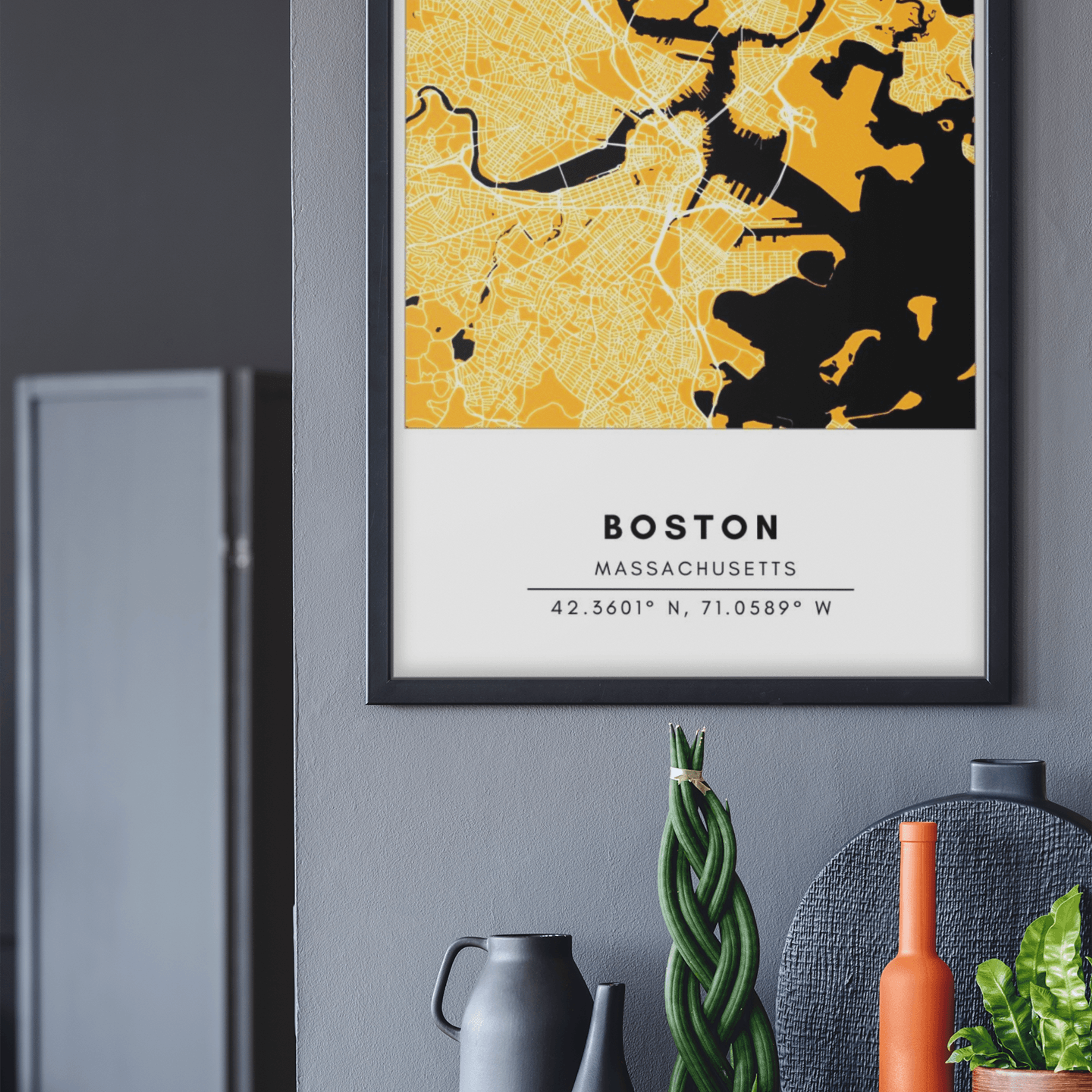 Map Wall Art - Boston