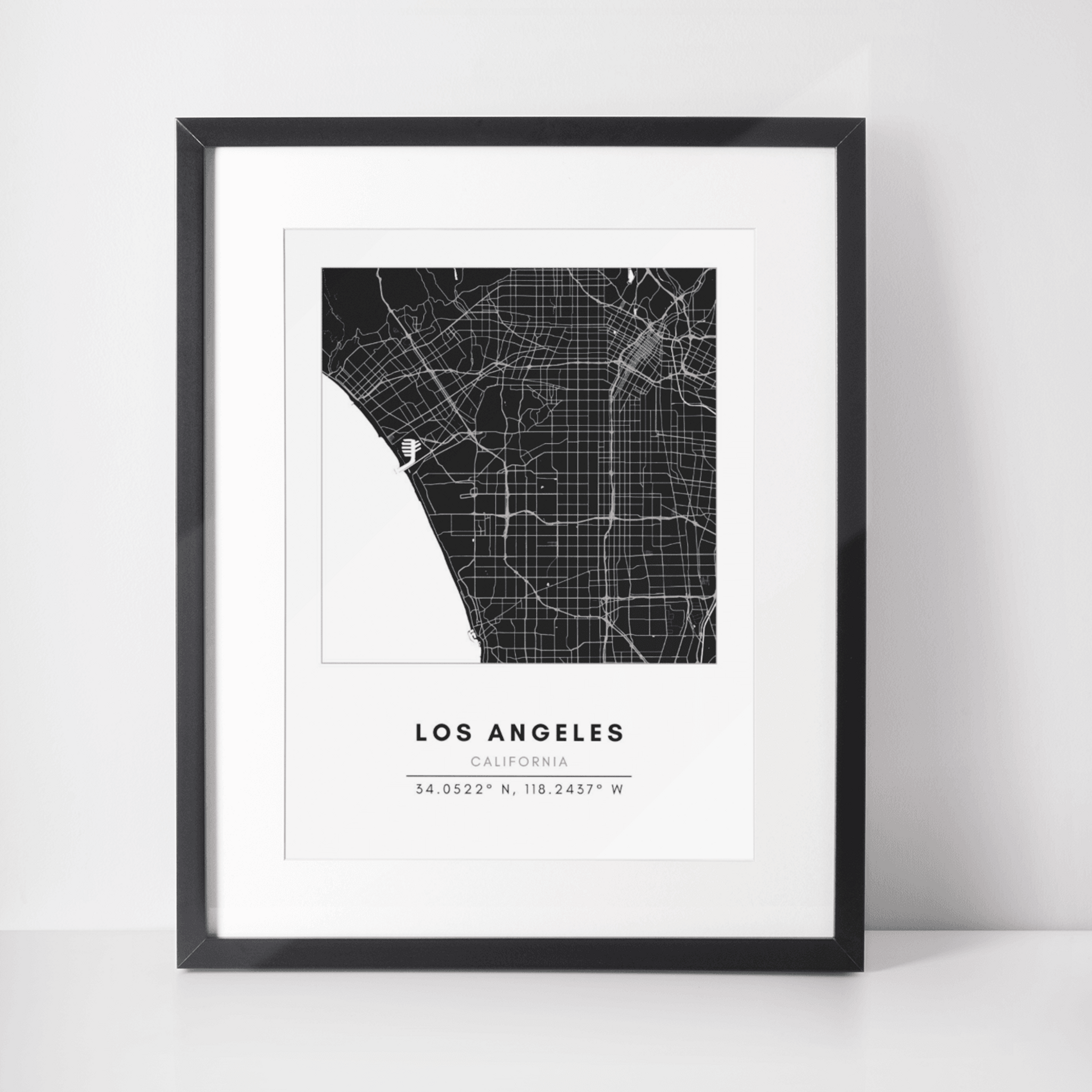 Map Wall Art - Los Angeles