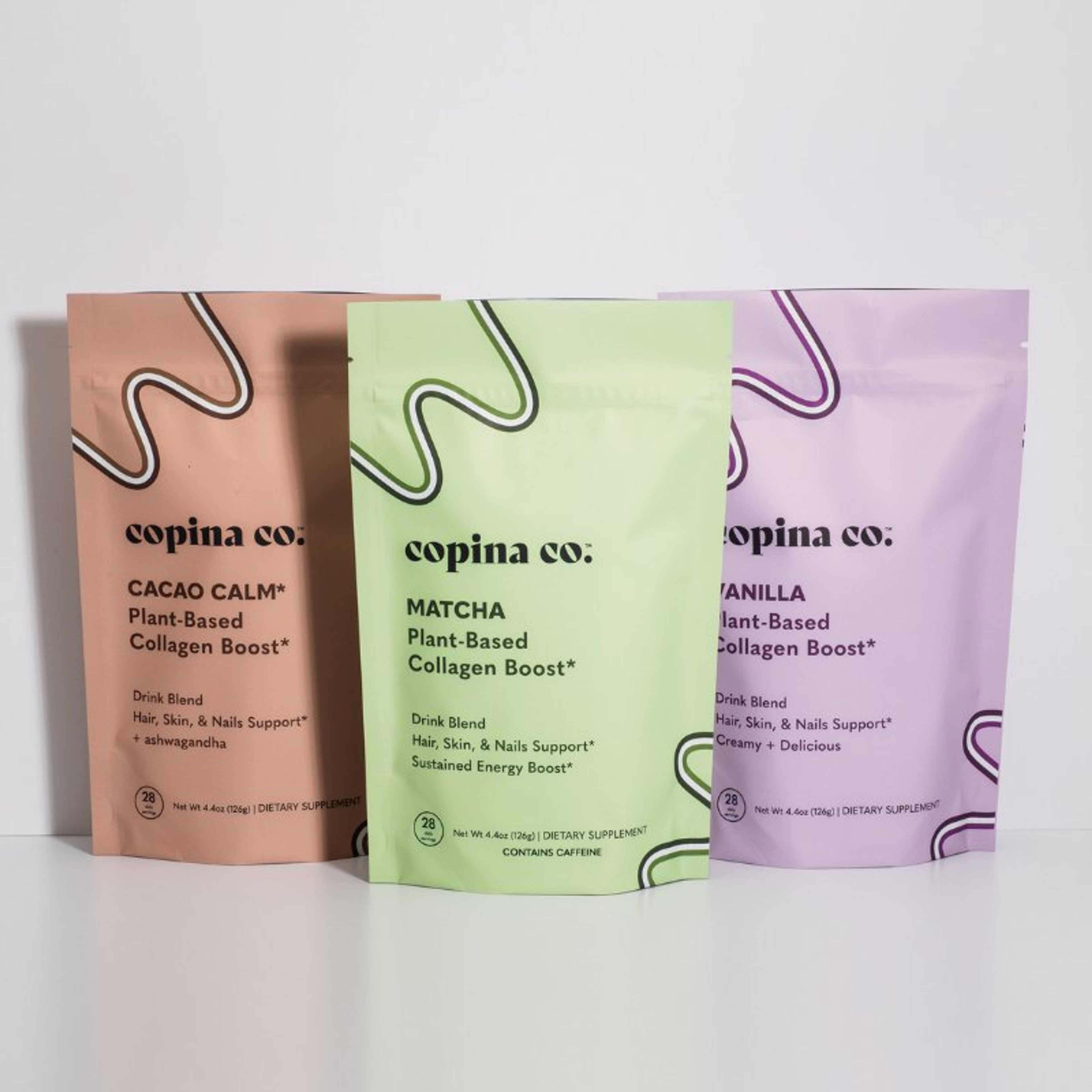Best-Sellers Trio Plant-Based Collagen Boost Drink Blend Variety Pack