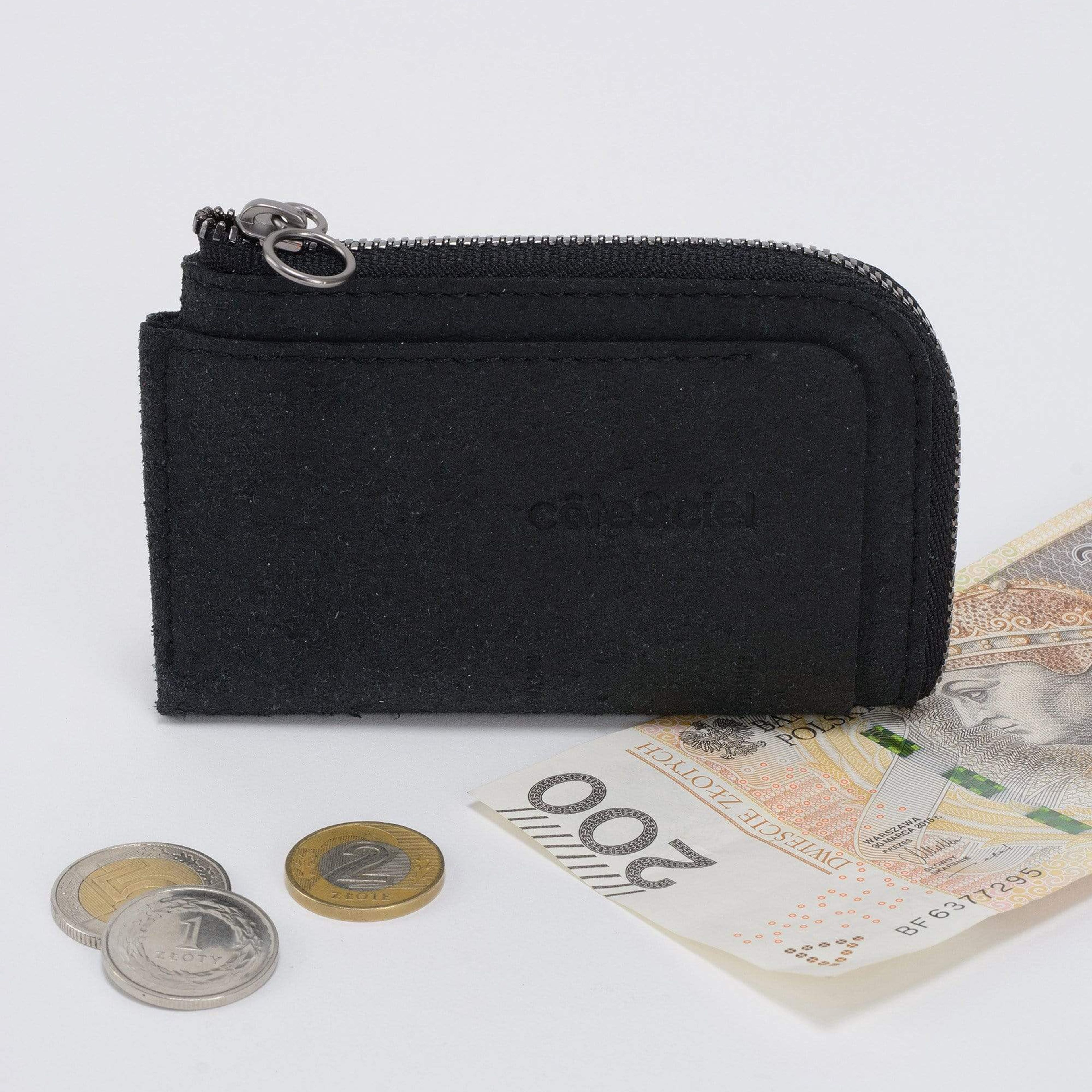 Zippered Wallet Recycled Leather