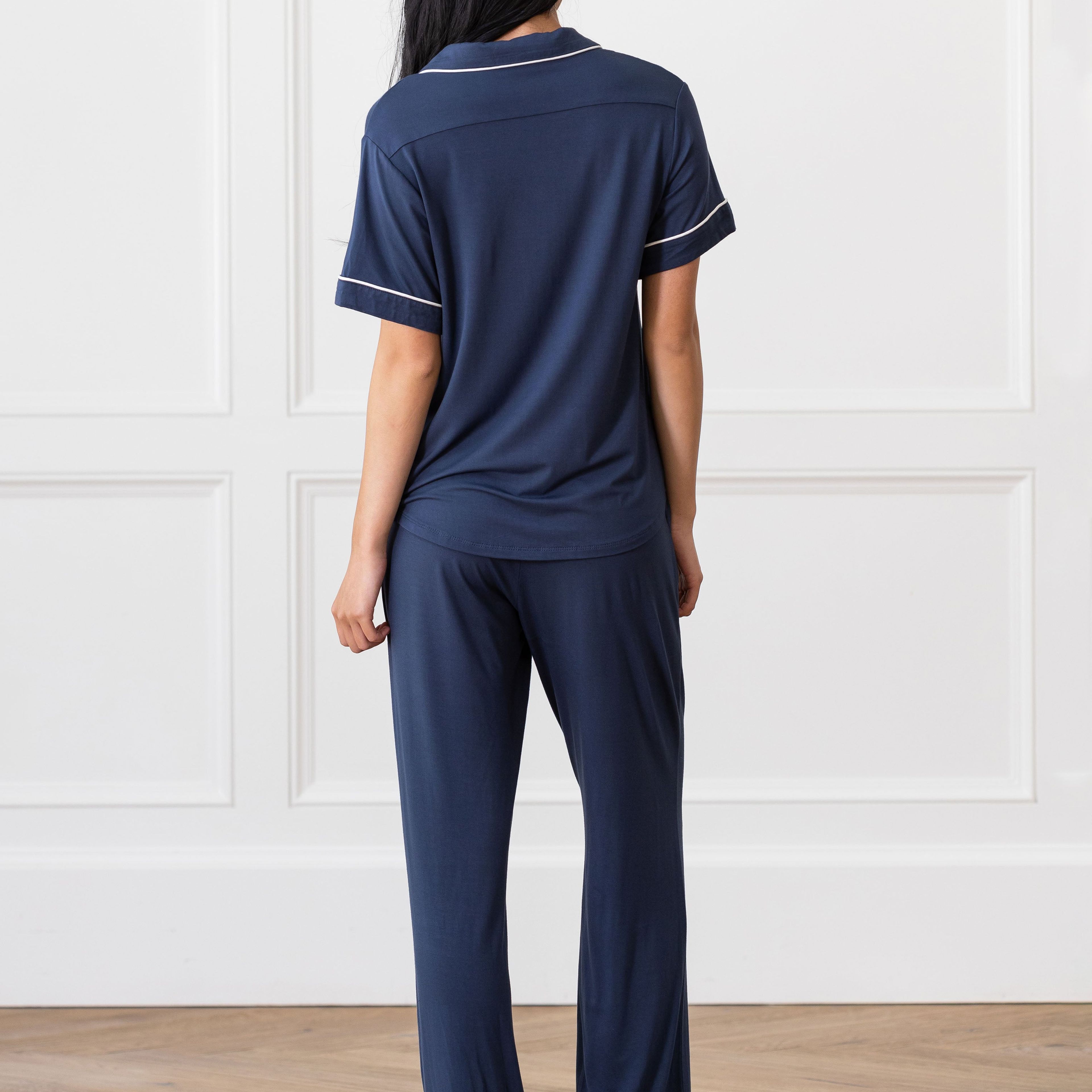 Women's Stretch-Knit Short Sleeve & Pant Bamboo Pajama Set