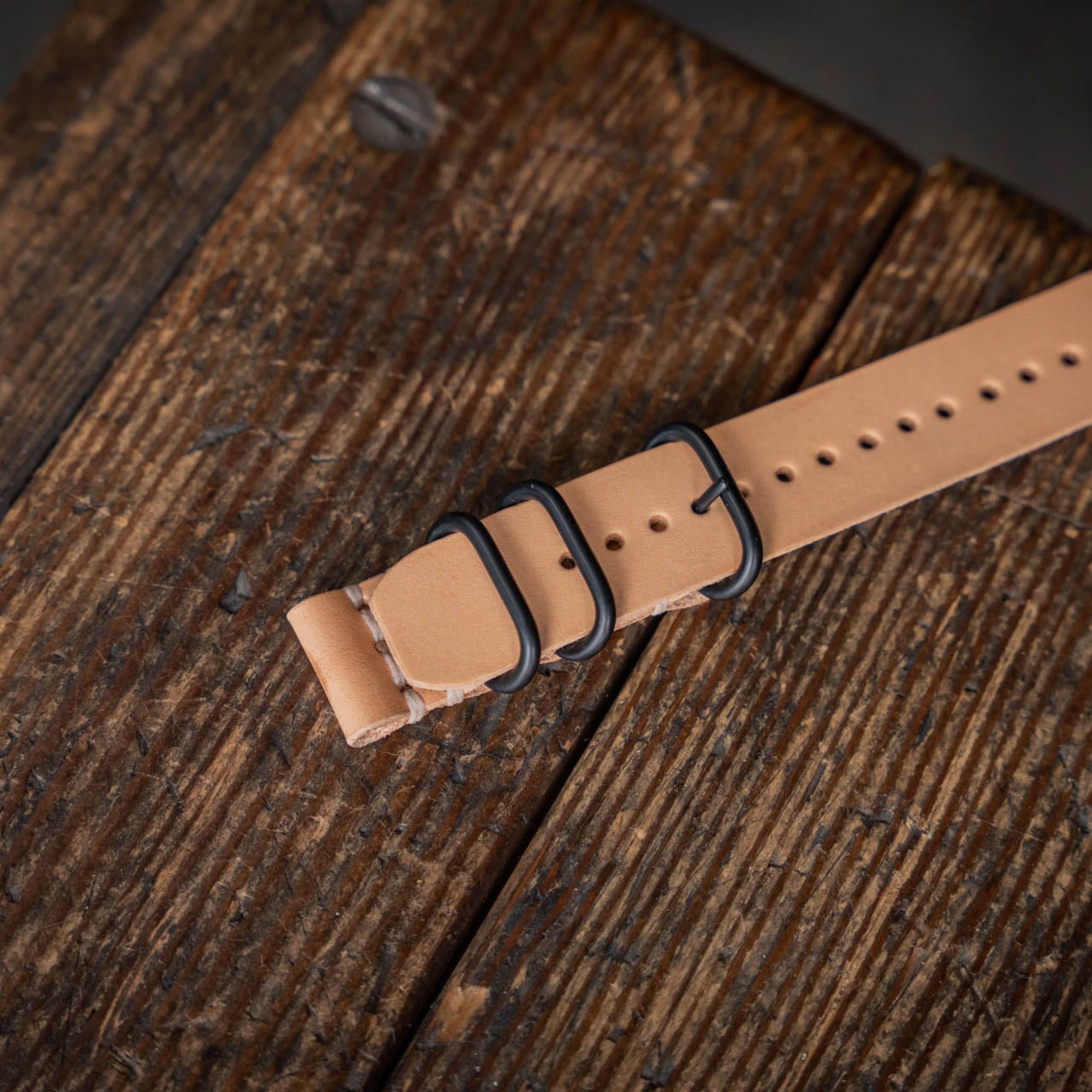 Leather Watch Strap Natural