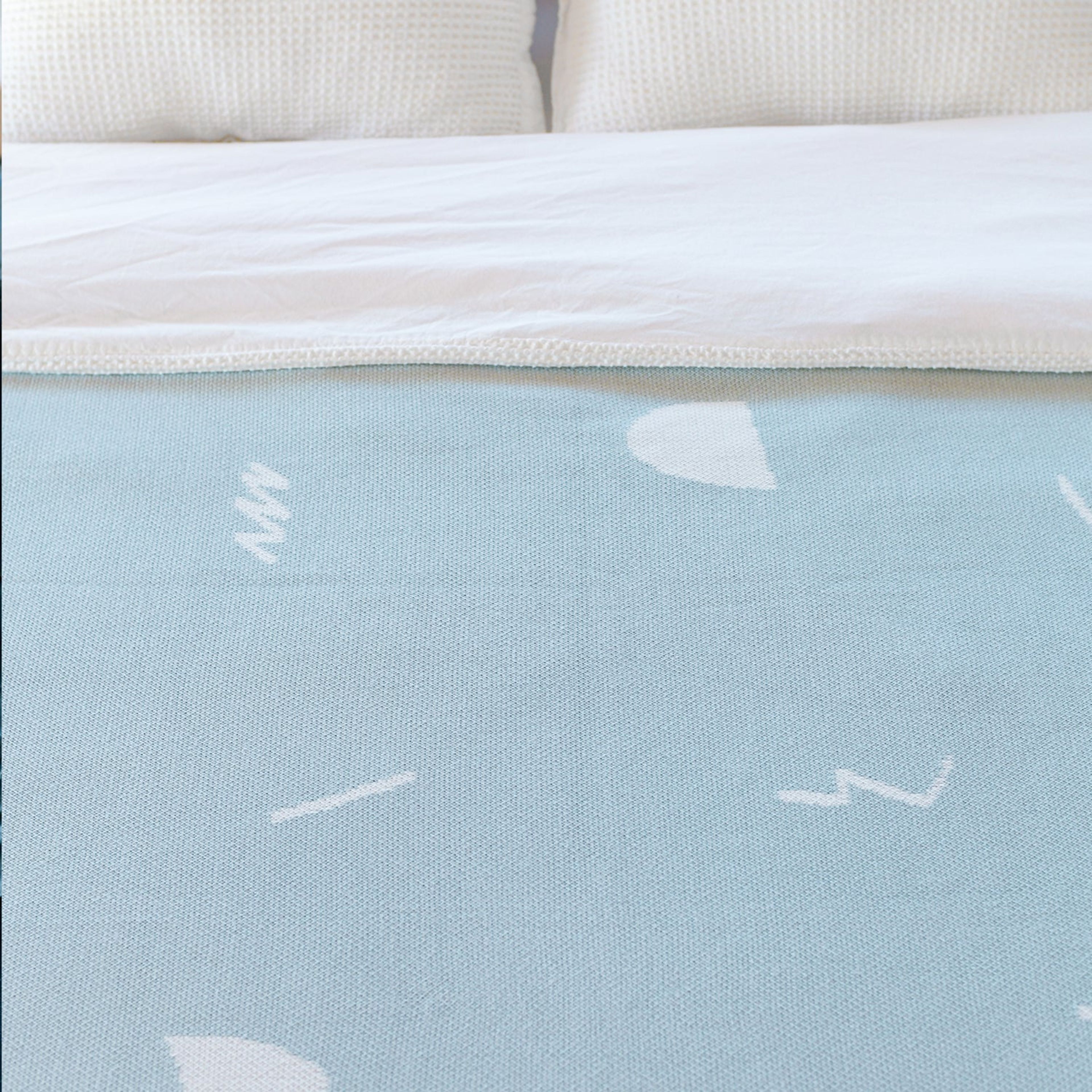 The Little Shapes Throw Blanket | Egyptian Cotton