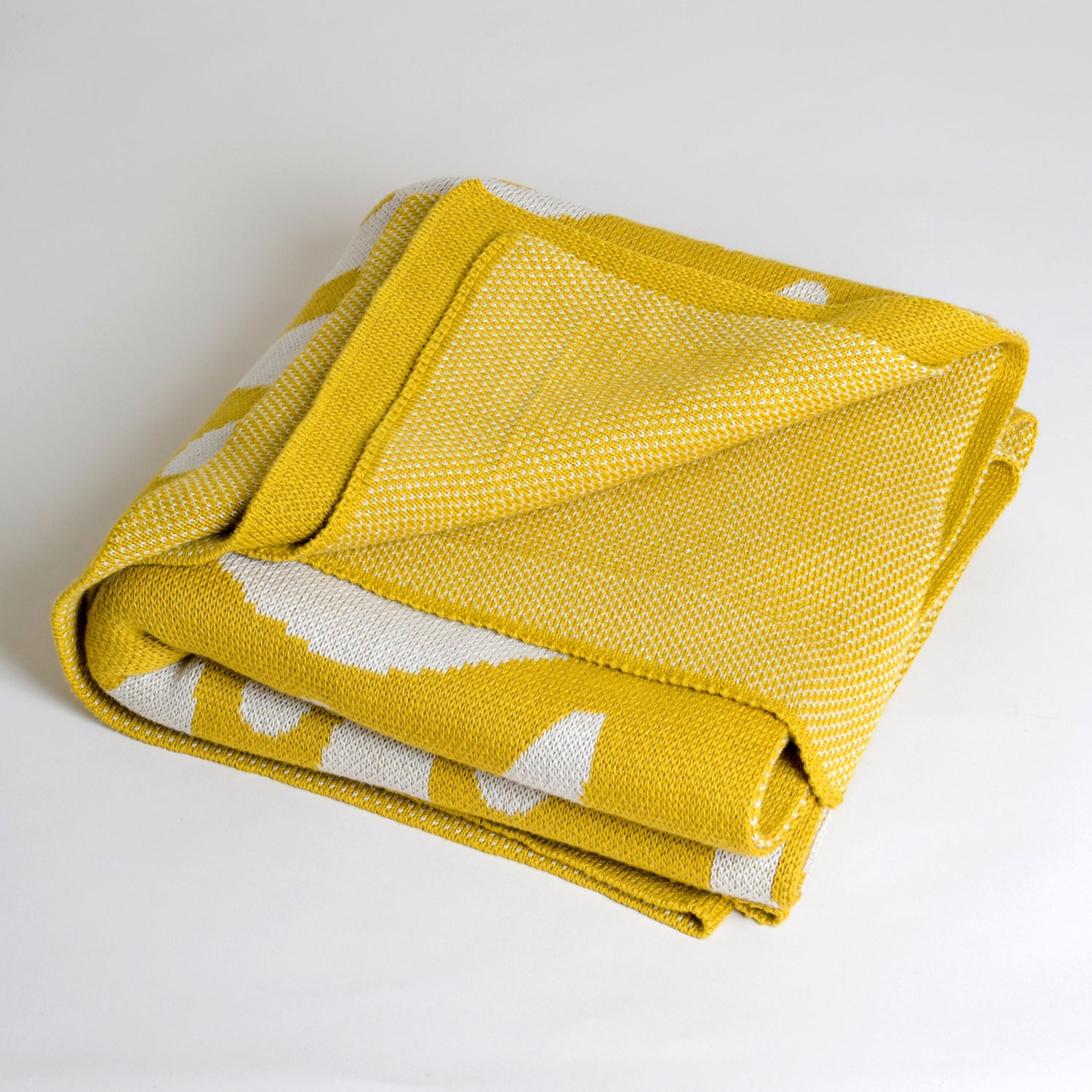 The Matisse Throw Blanket | Yellow | Egyptian Cotton