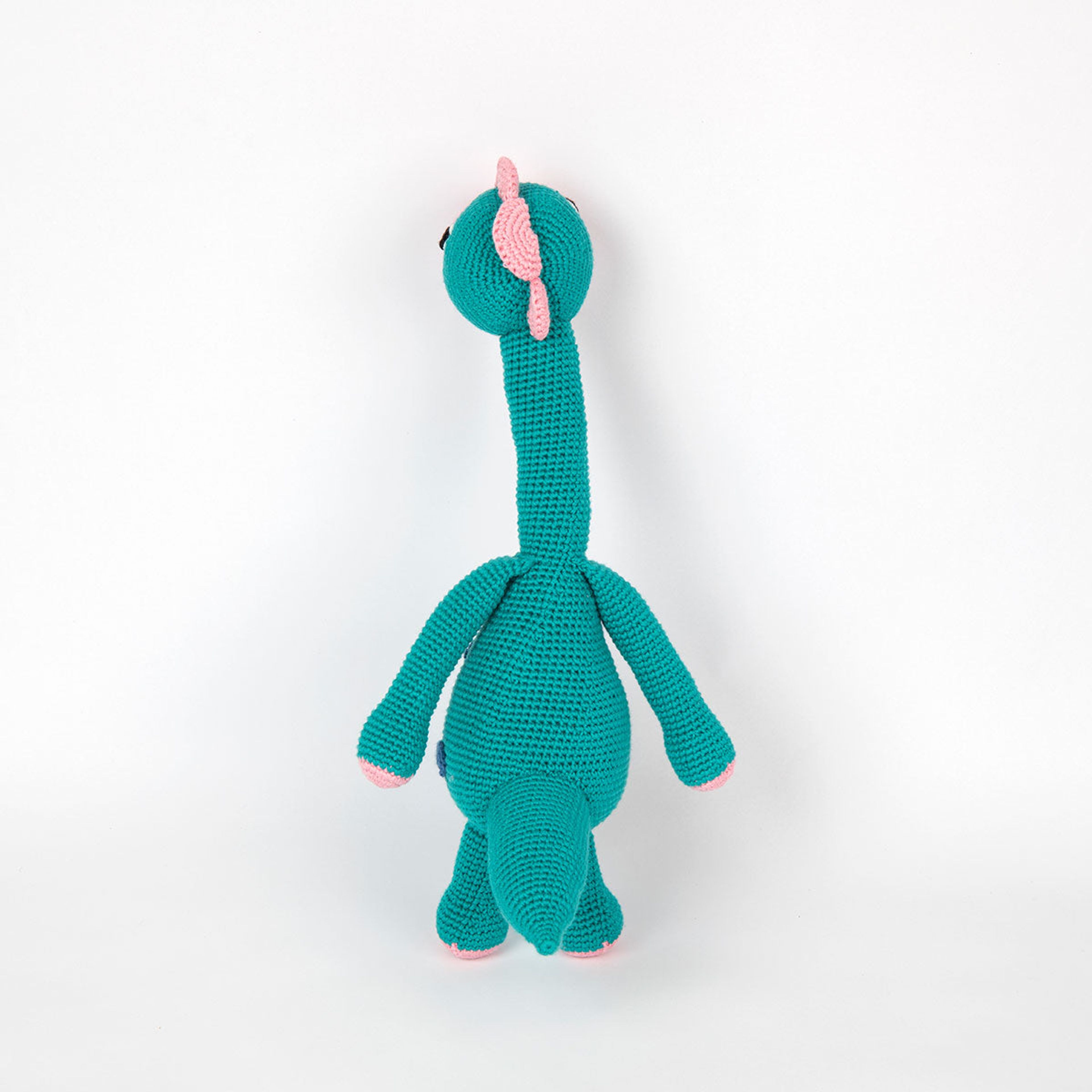 Danny the Dinosaur Hand Knitted Organic Stuffed Animal