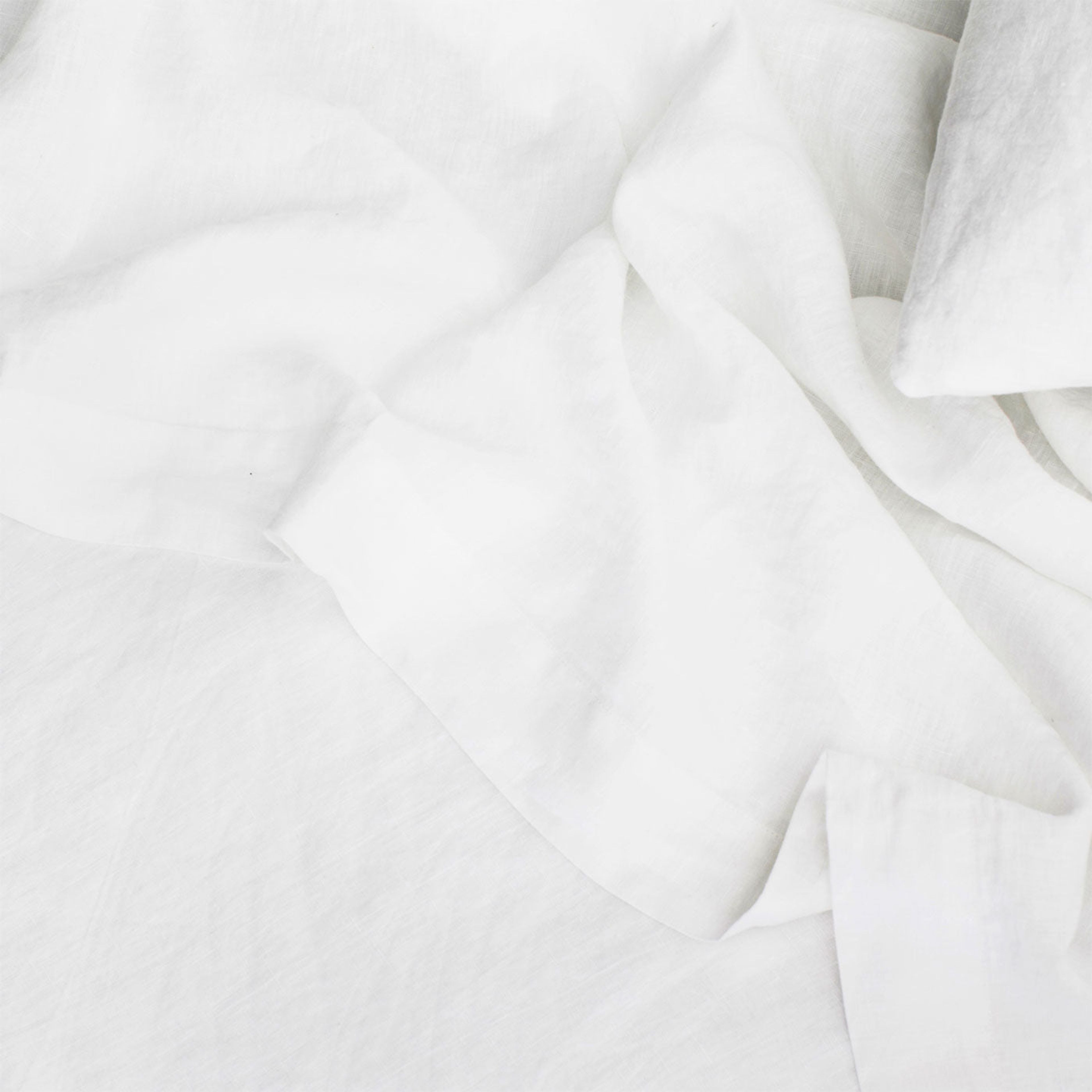 Linen Sheet Set With Pillowcases - White