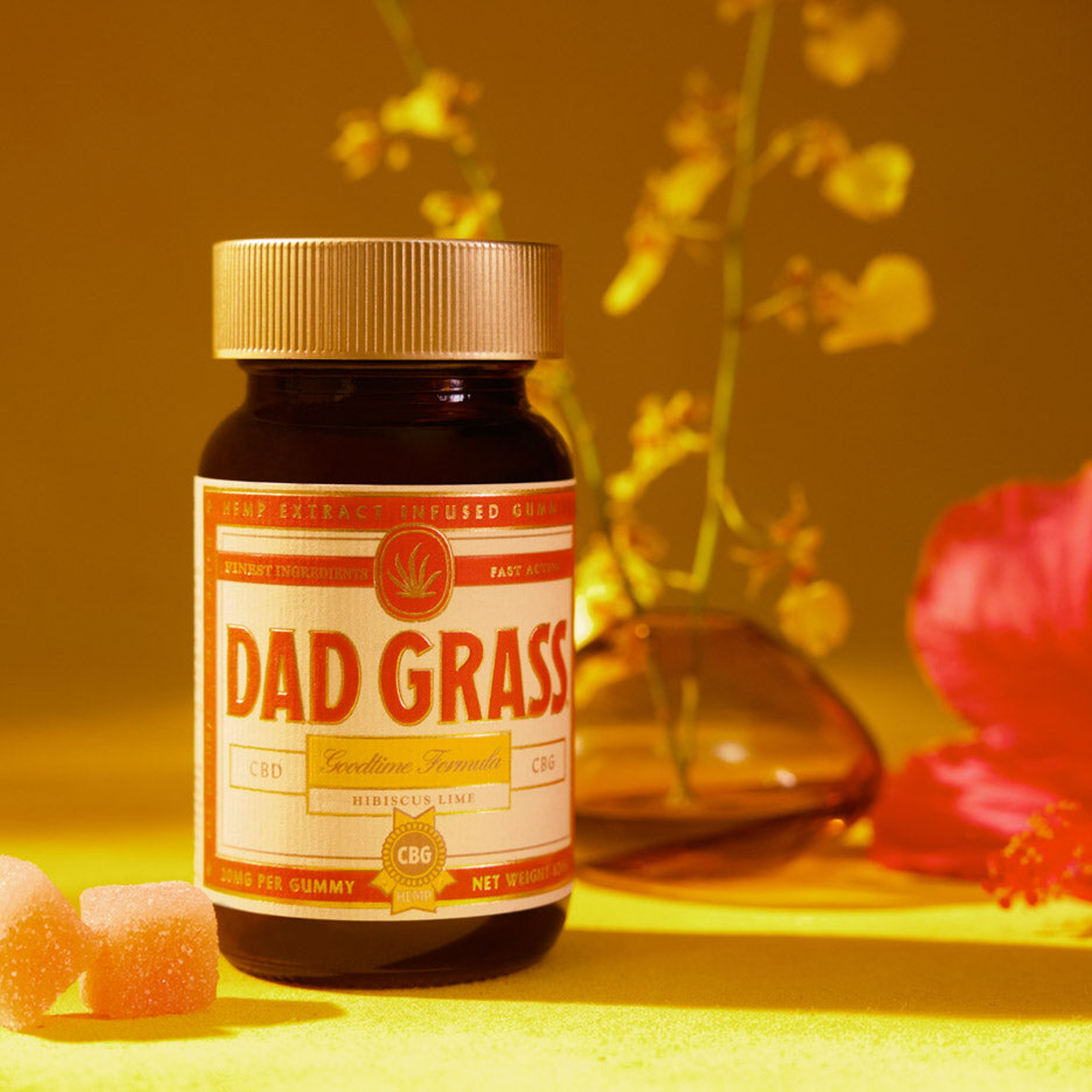 Dad Grass Goodtime Formula CBD + CBG Gummies