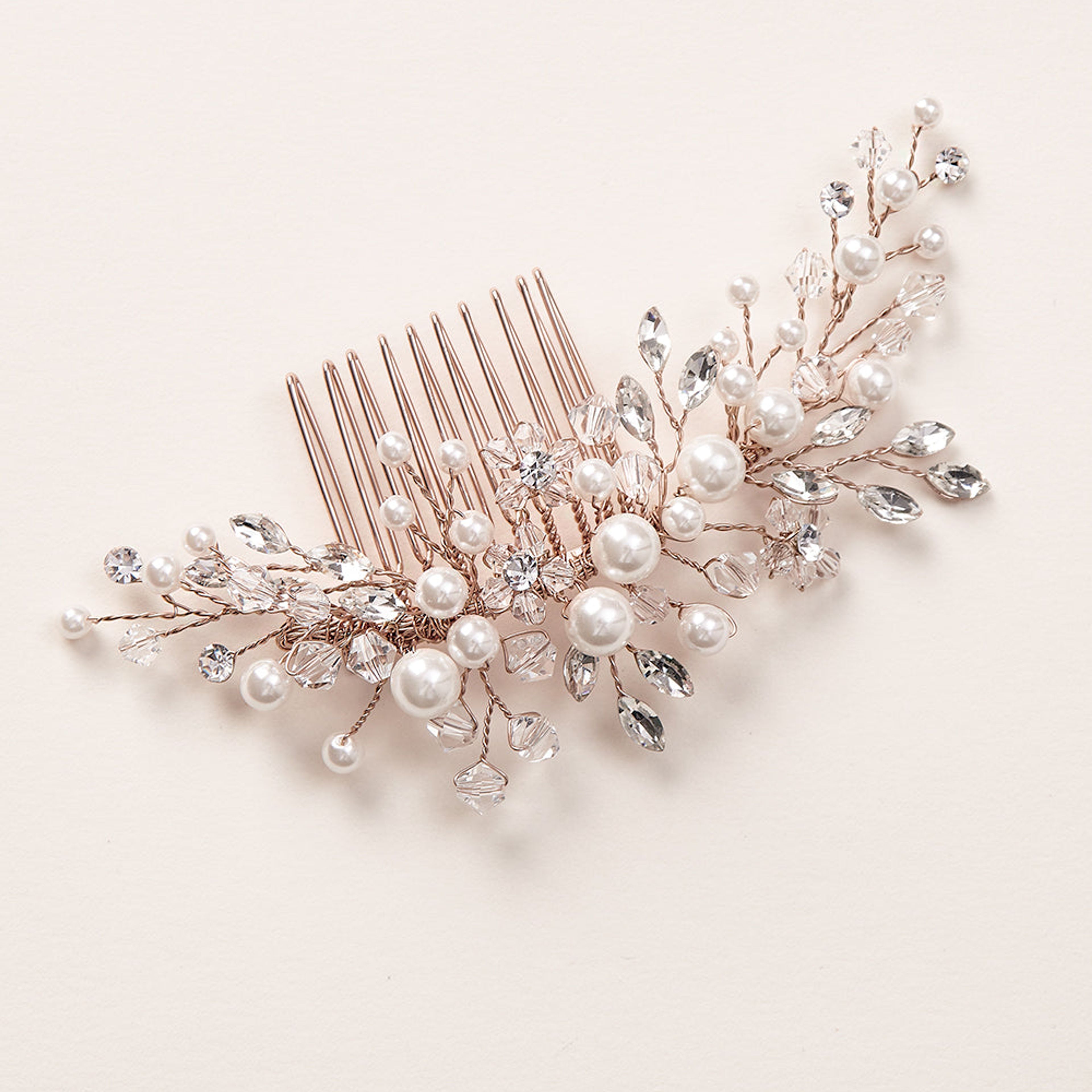 Emmy Floral Comb