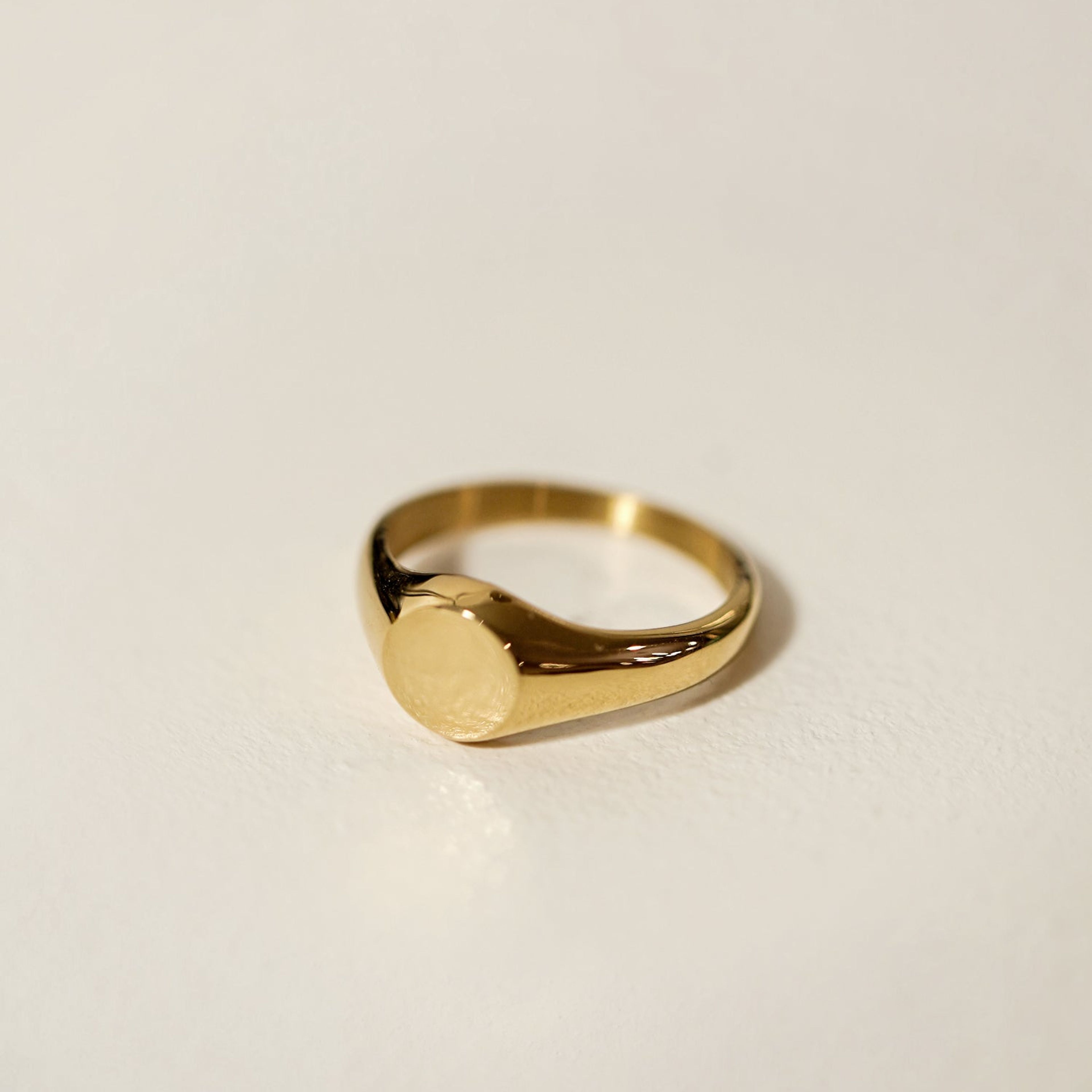 Signet Round Ring 8mm [Personalize]