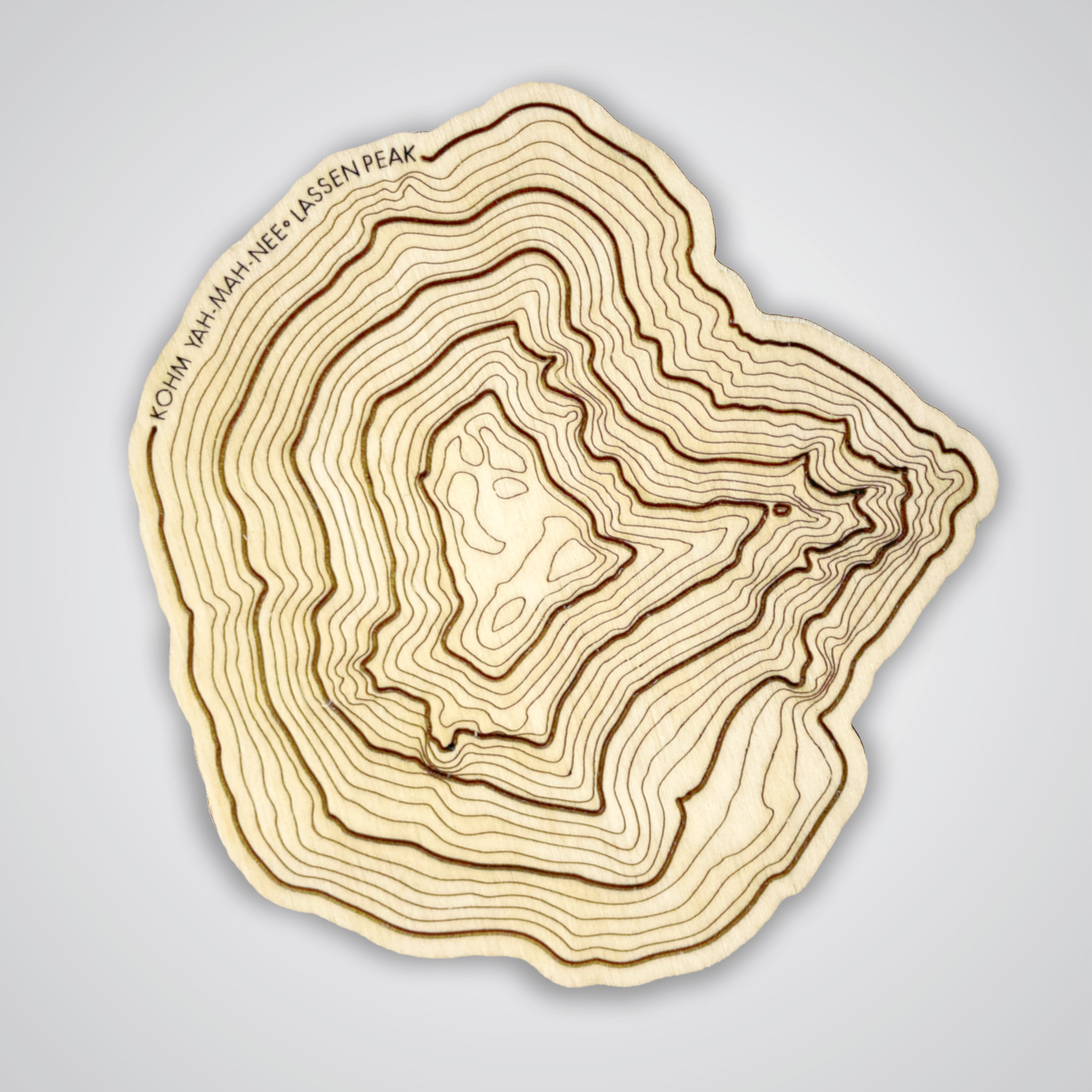 Lassen Peak Topography Coaster - Single