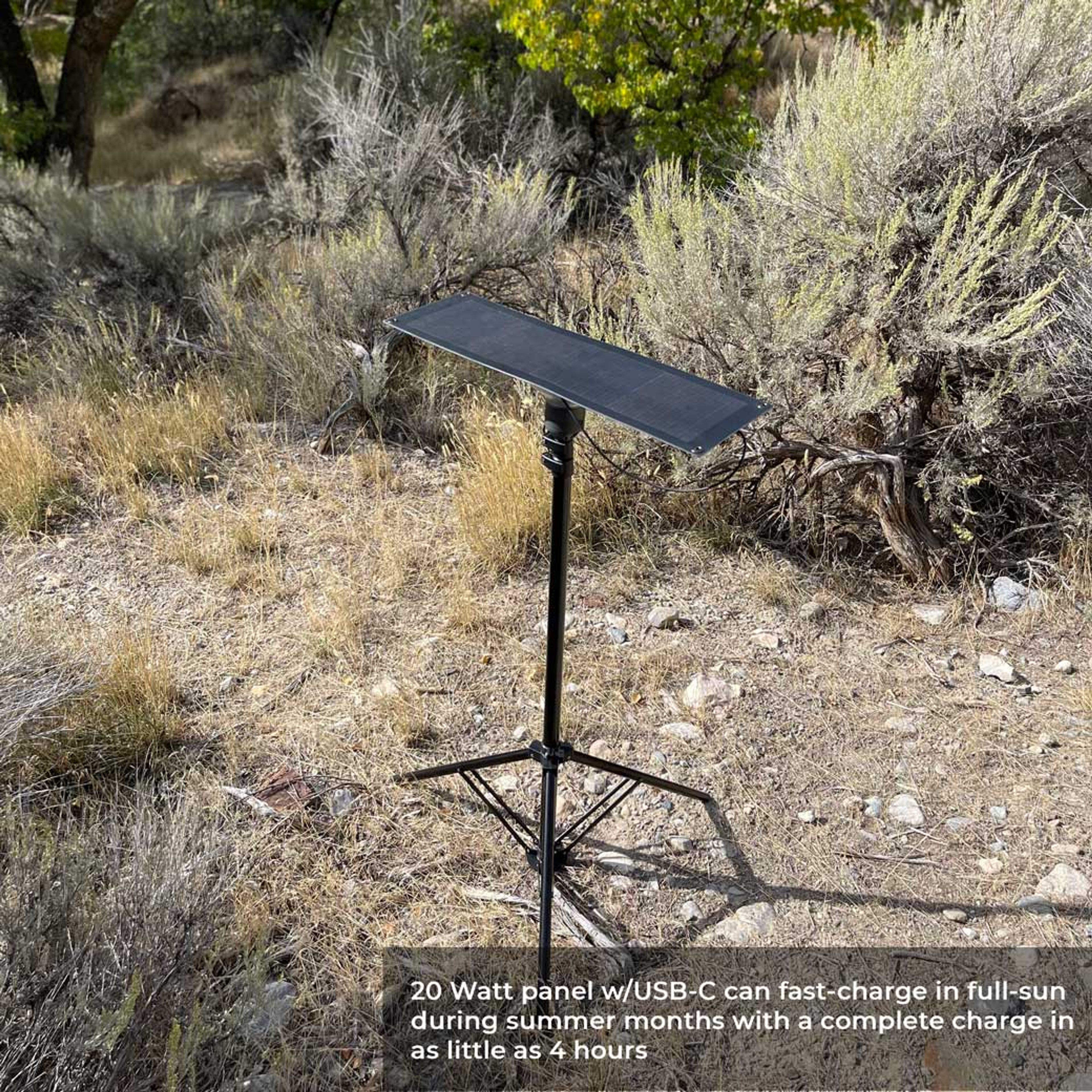 20 Watt Portable Solar Panel w/ LightRanger Receiver