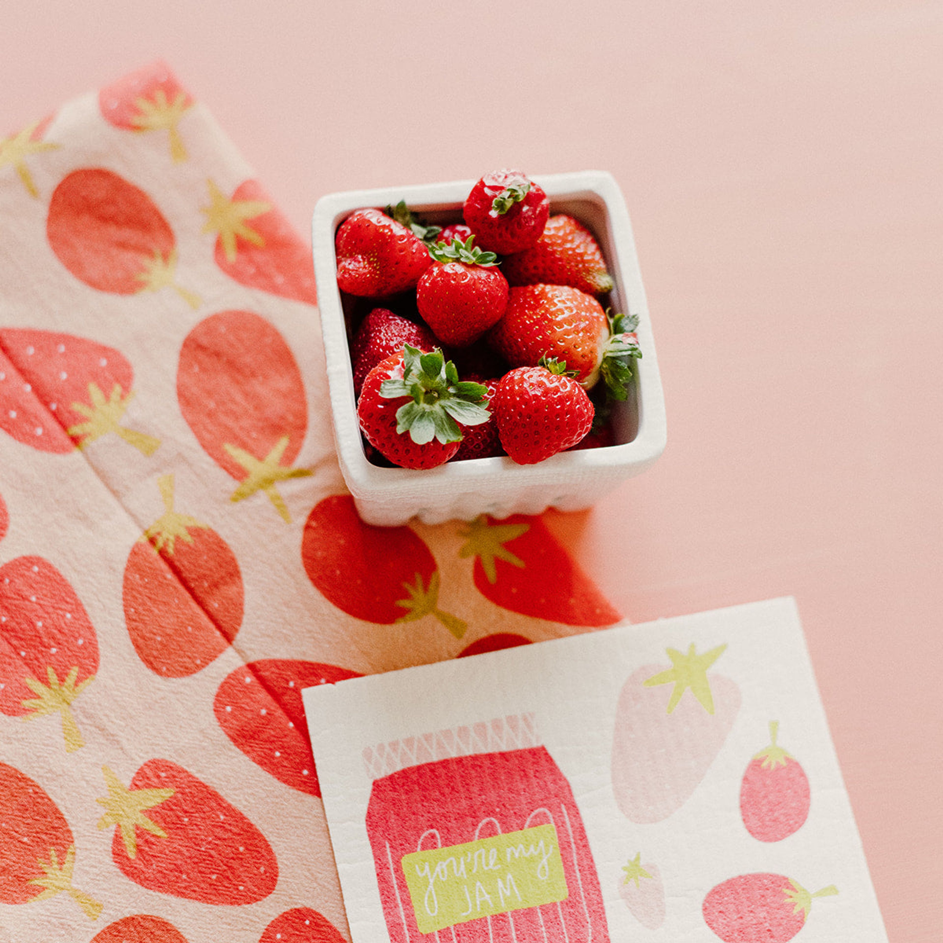 Strawberry Full Pattern - Flour Sack Towel