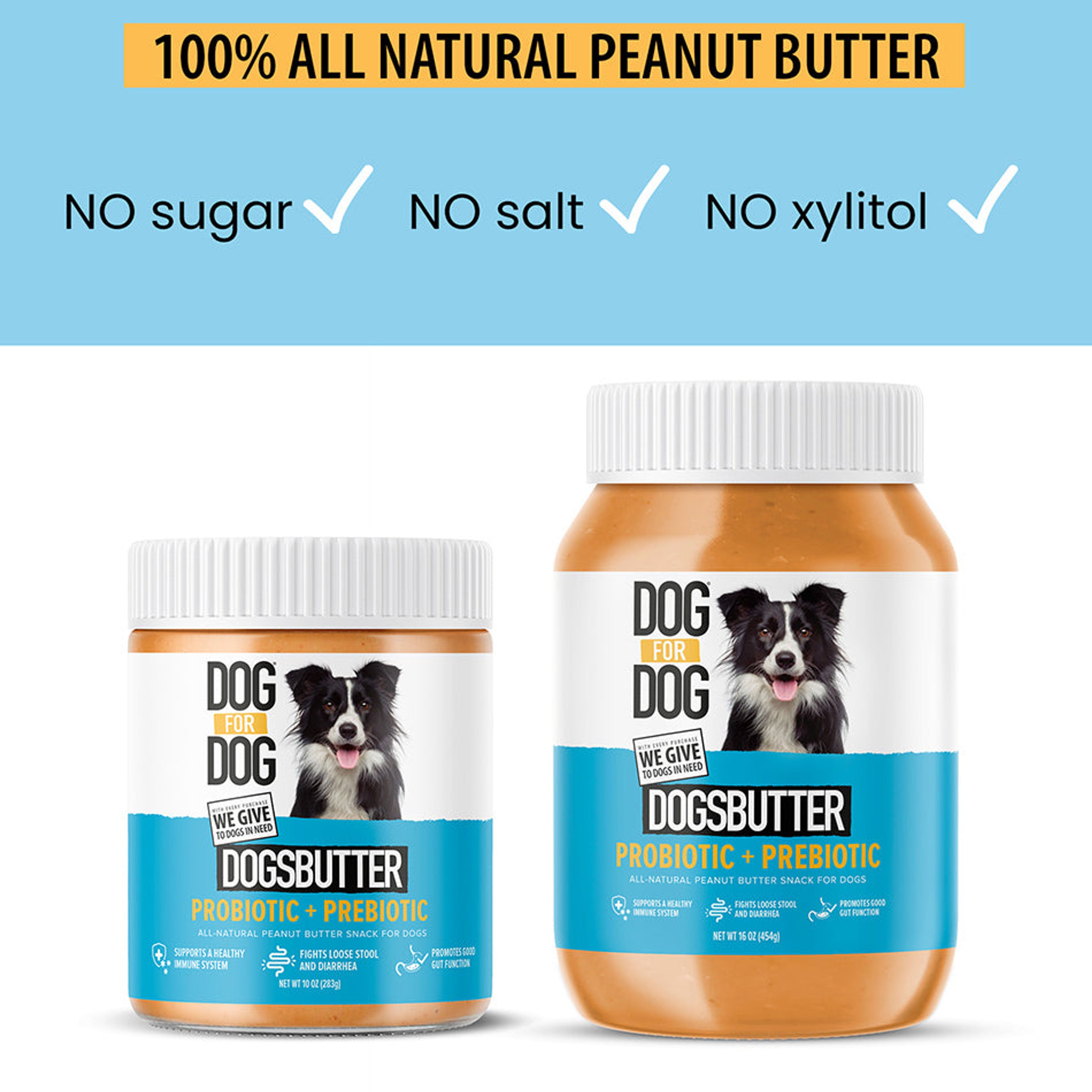 All-Natural Probiotic & Prebiotic DogsButter 10oz
