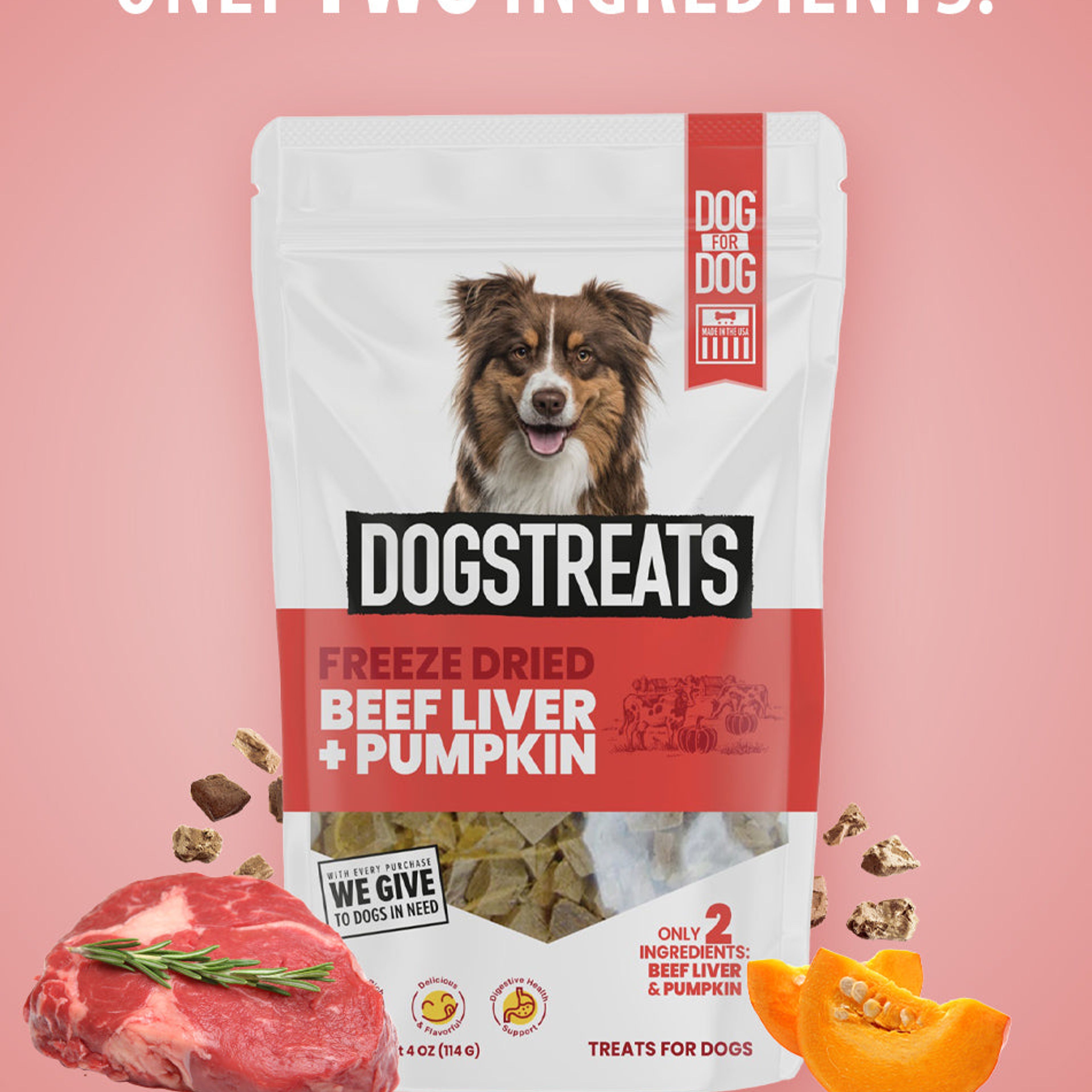 Beef Liver & Pumpkin Freeze Dried DogsTreats