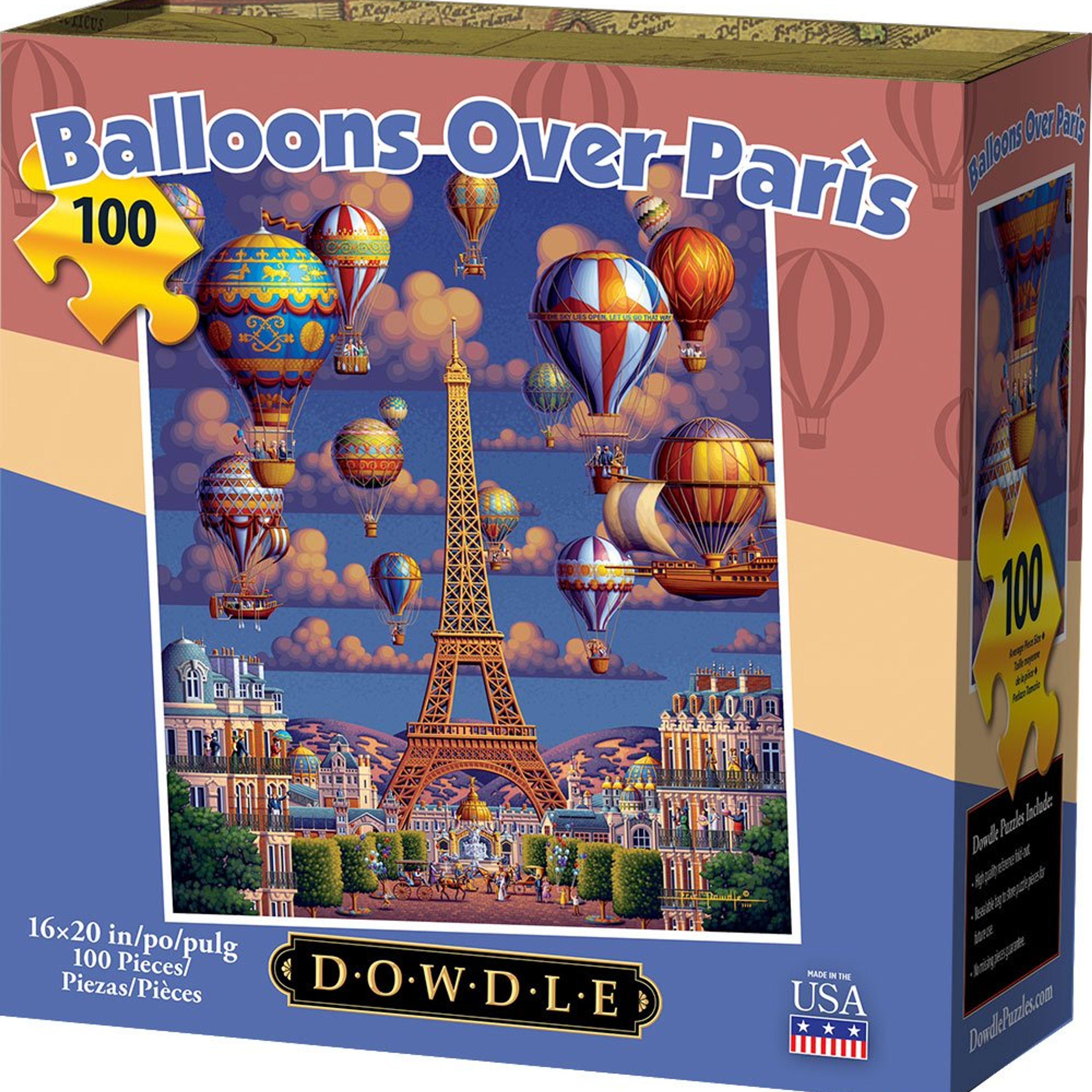 Balloons Over Paris - 100 Piece