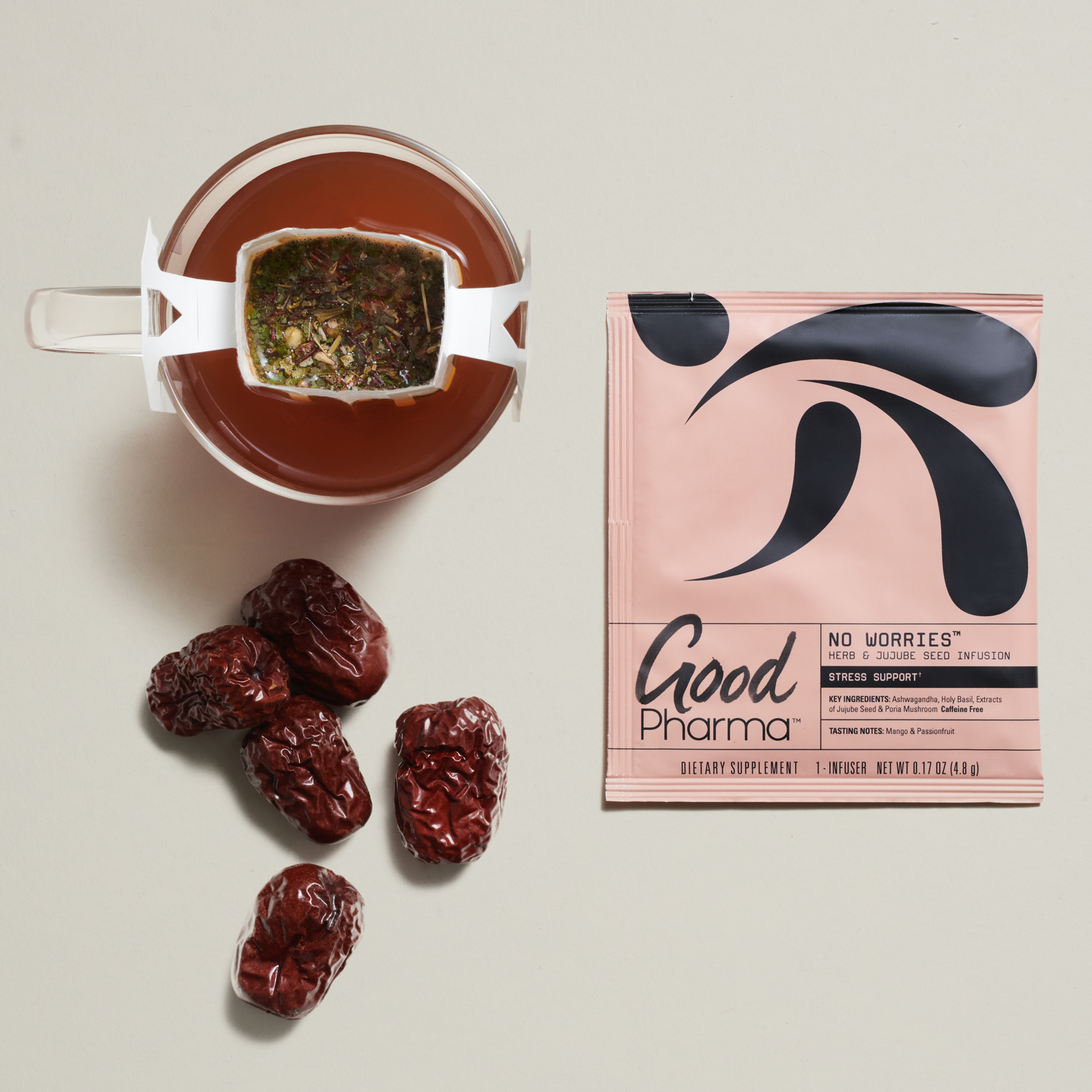 No Worries | Herb & Jujube Seed Tea for Stress Relief