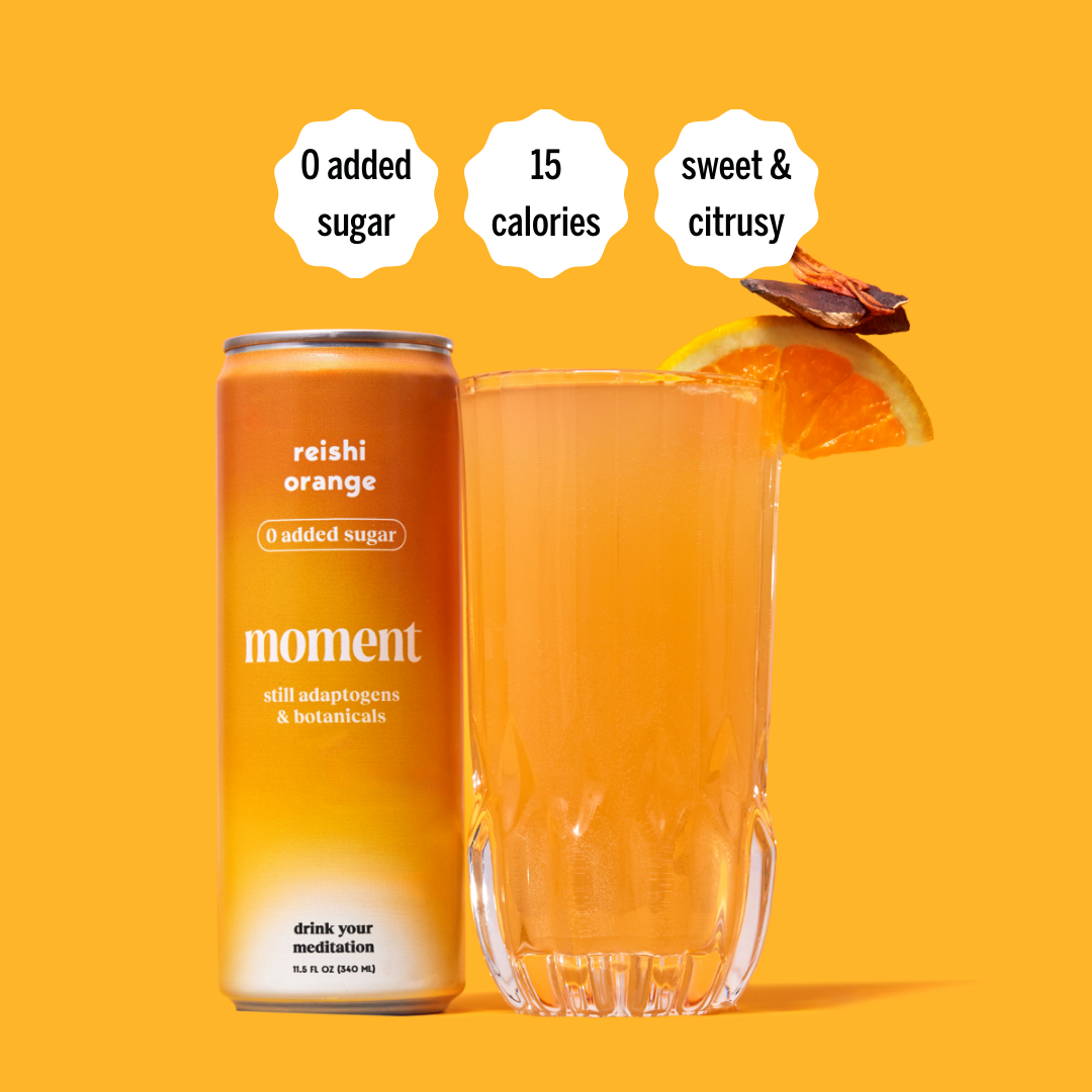 Reishi Orange Adaptogen Drink (12 Pack)