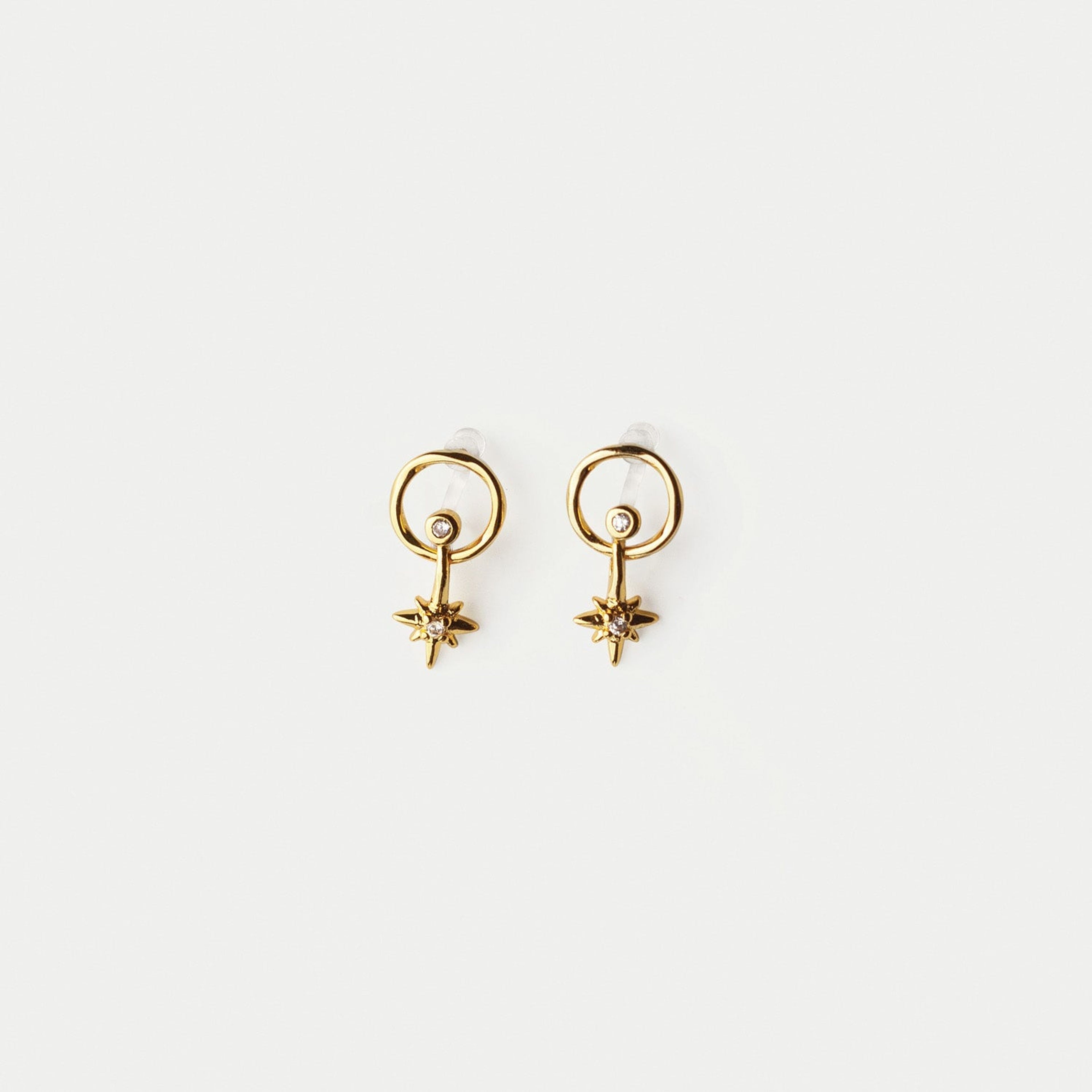 Ray of Sol Clip-on Stud Earrings