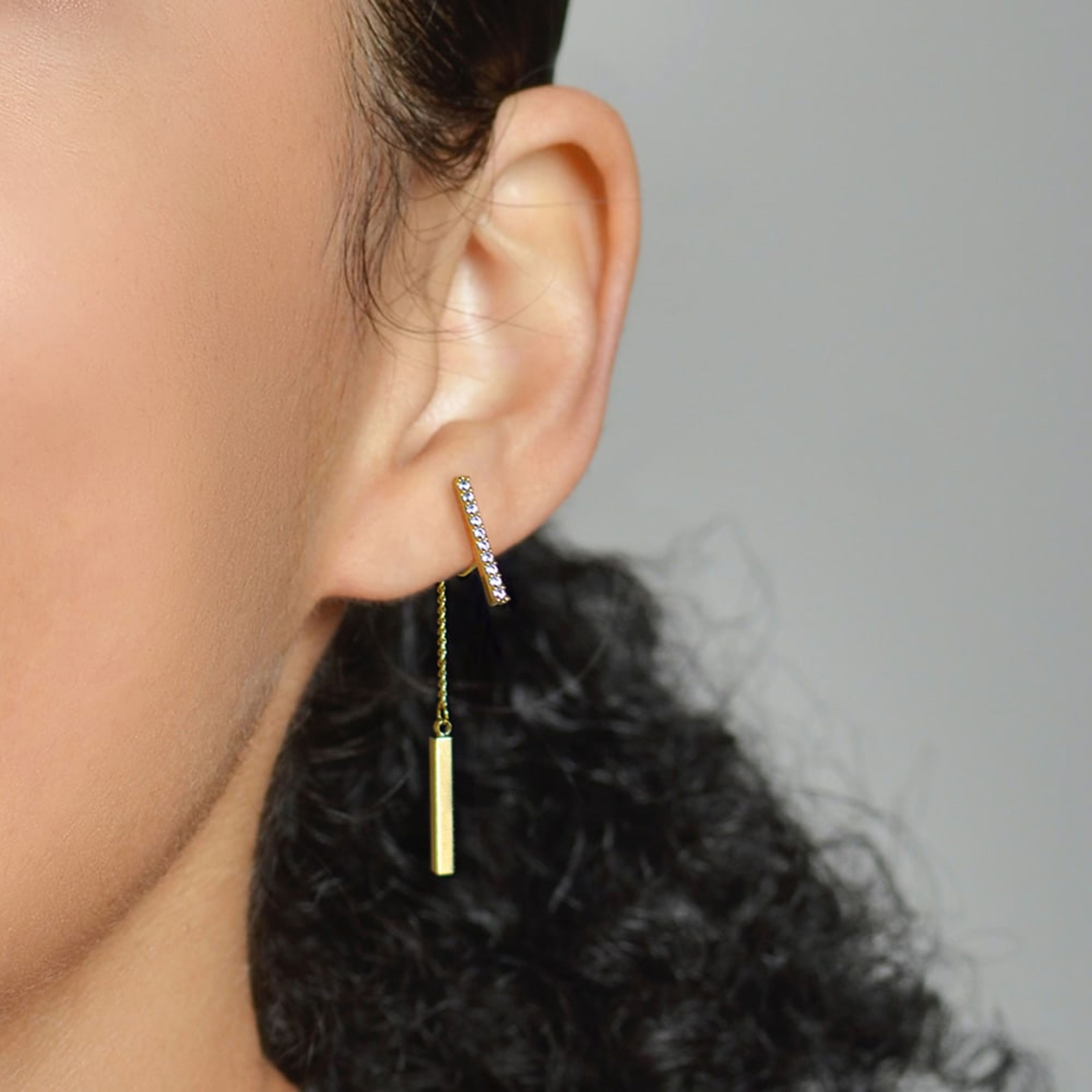 Tessa Threader Clip-on Earrings